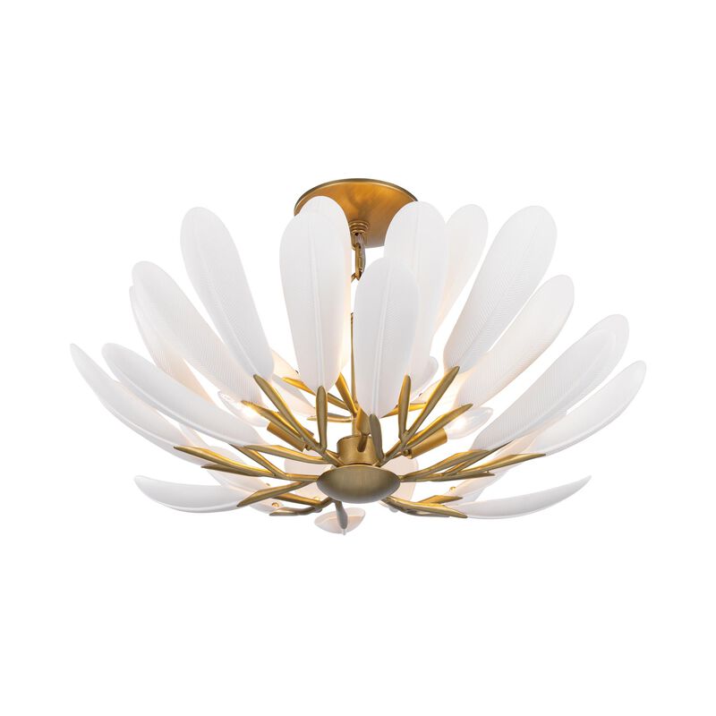 Vellinor 28 Inch Semi Flush Mount by Metropolitan Lighting