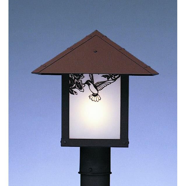 Evergreen 15 Inch Tall 1 Light Outdoor Post Lamp by Arroyo Craftsman
