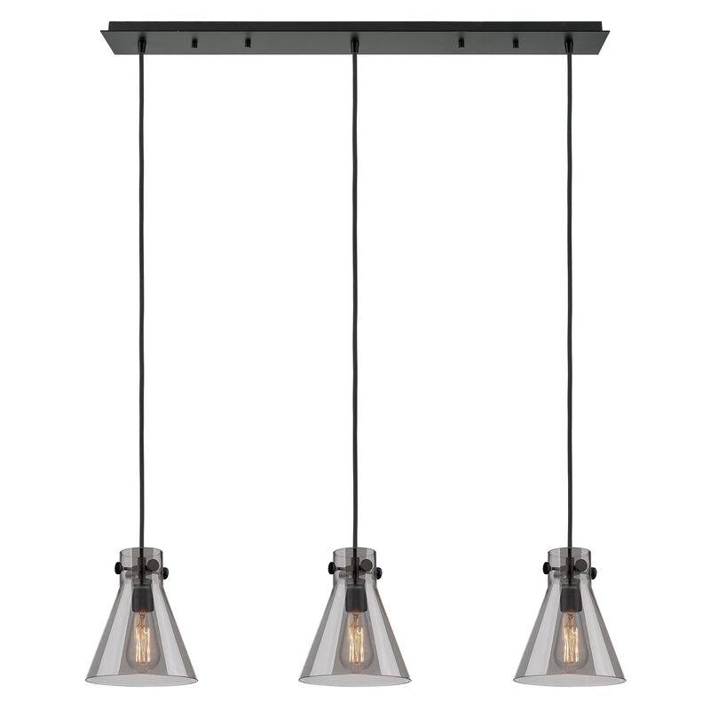 Bruno Marashlian Newton Cone 39 Inch 3 Light Linear Suspension Light by Innovations Lighting