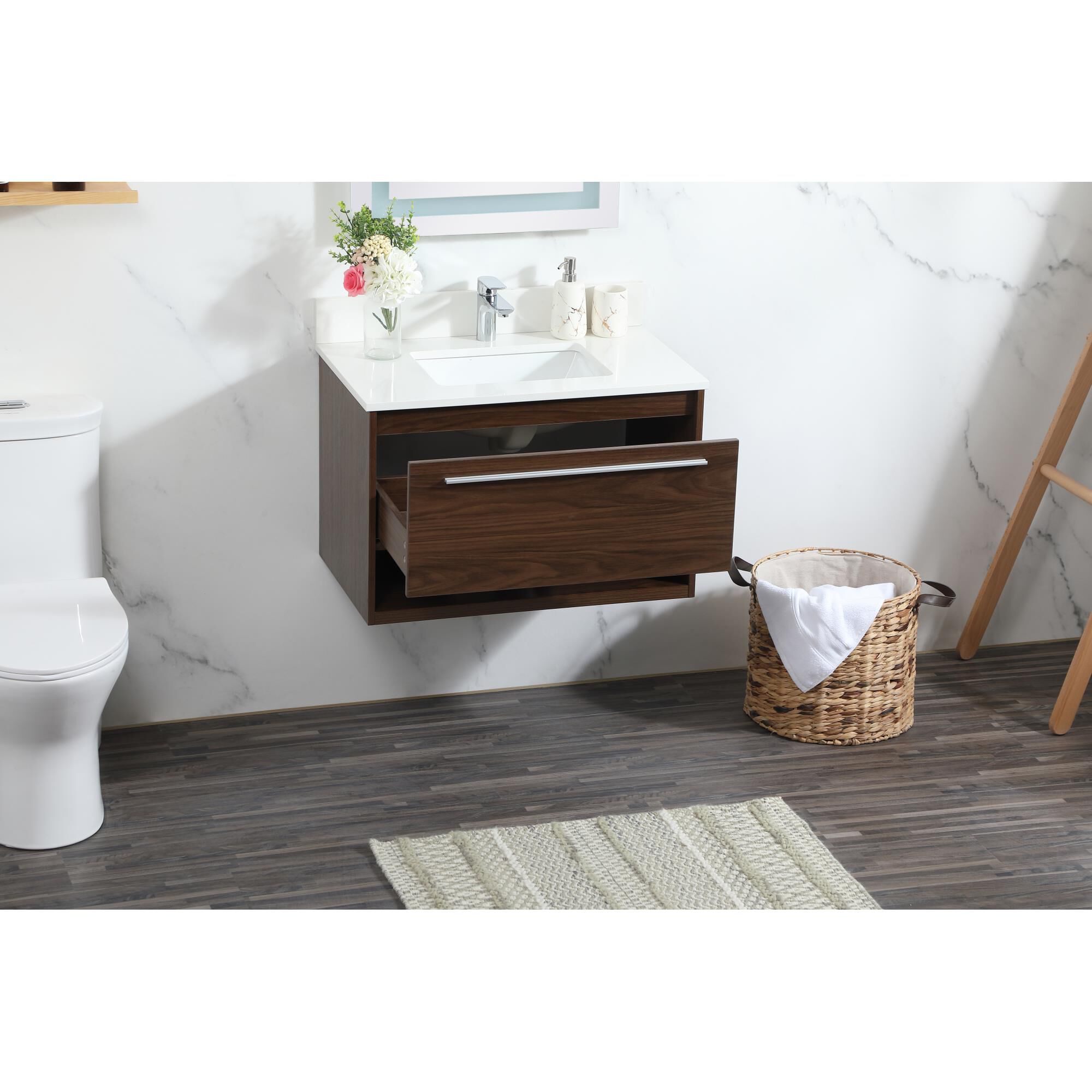 Shown in Walnut finish