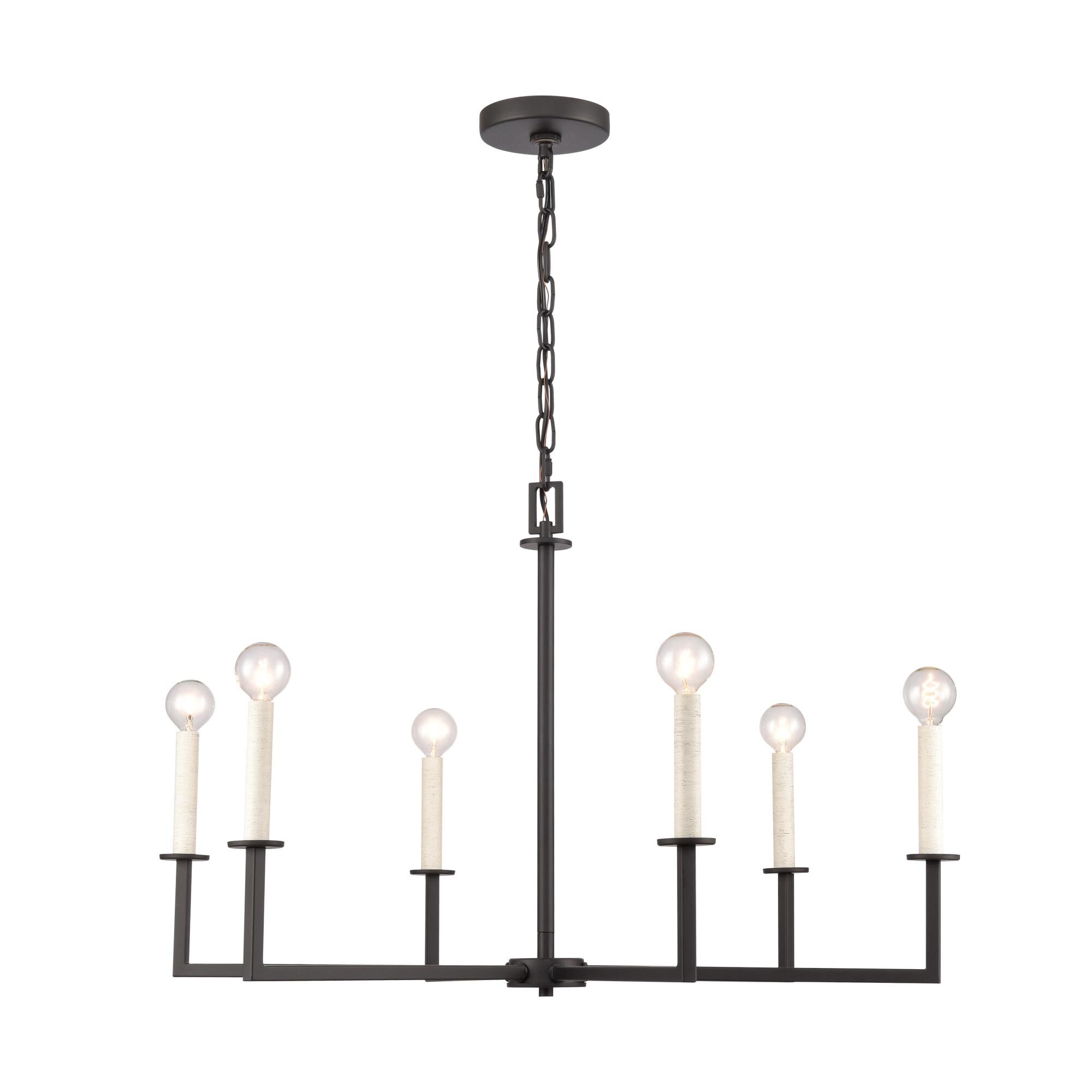 Dunne 30 Inch 6 Light Chandelier by ELK Lighting