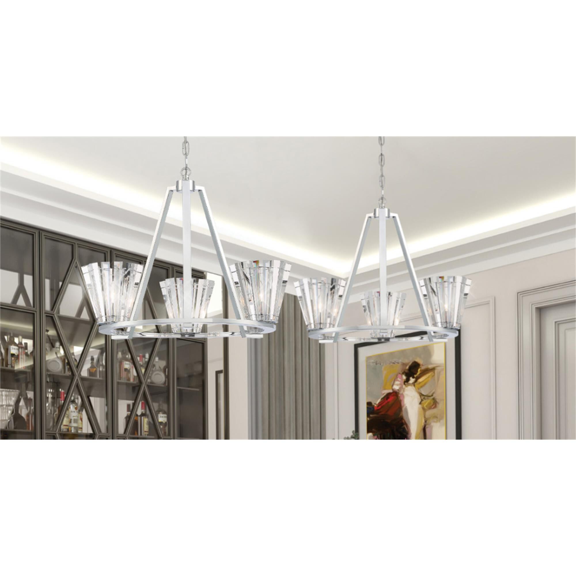 Shown with Optic crystal and Crystal shade