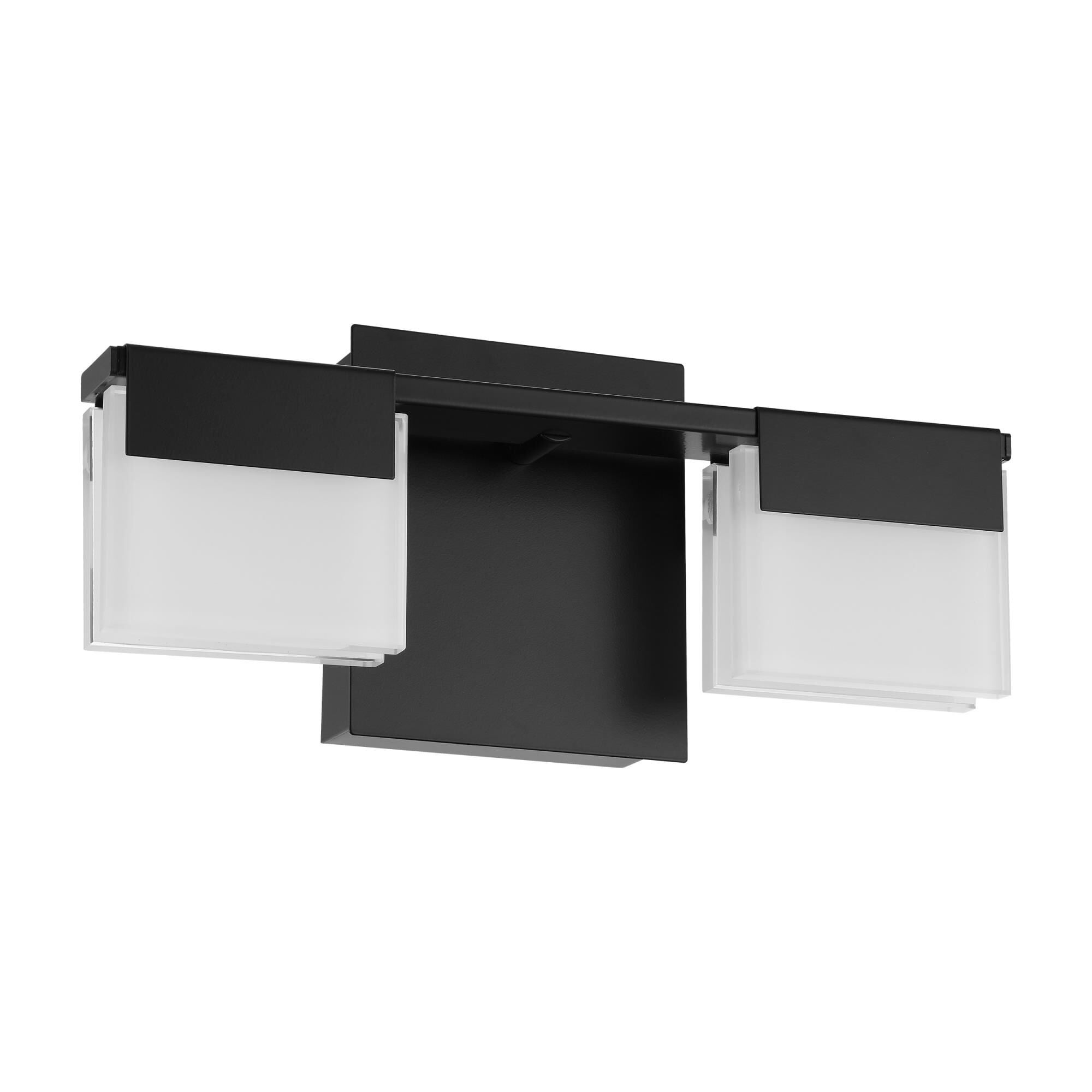 Shown in Matte Black finish and Square/Rectangle glass