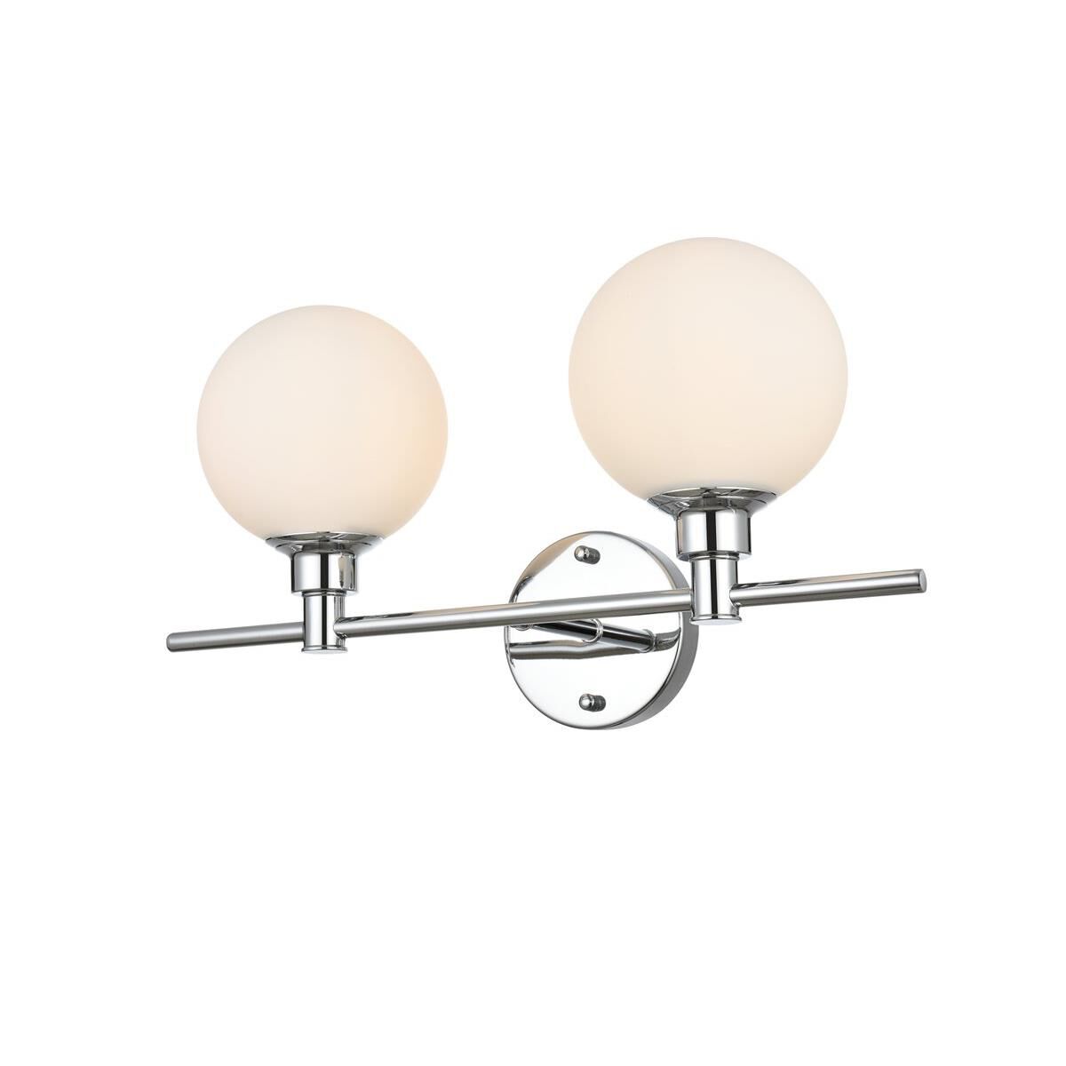 Cordelia 19 Inch 2 Light Bath Vanity Light by Elegant Lighting
