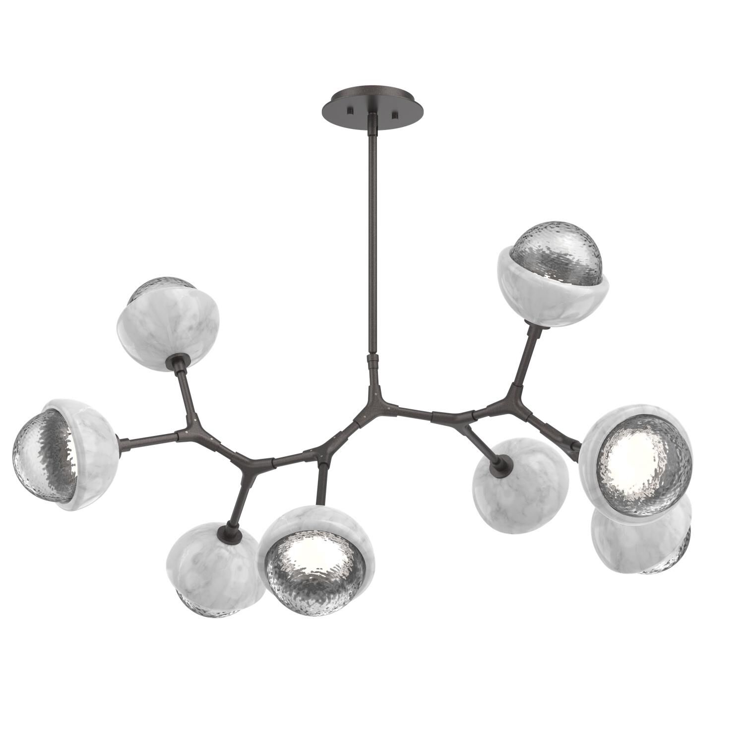 Levi Wilson Cabochon 38 Inch Linear Suspension Light by Hammerton Studio
