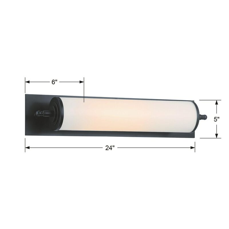 Foster 24 Inch Bath Vanity Light by Crystorama