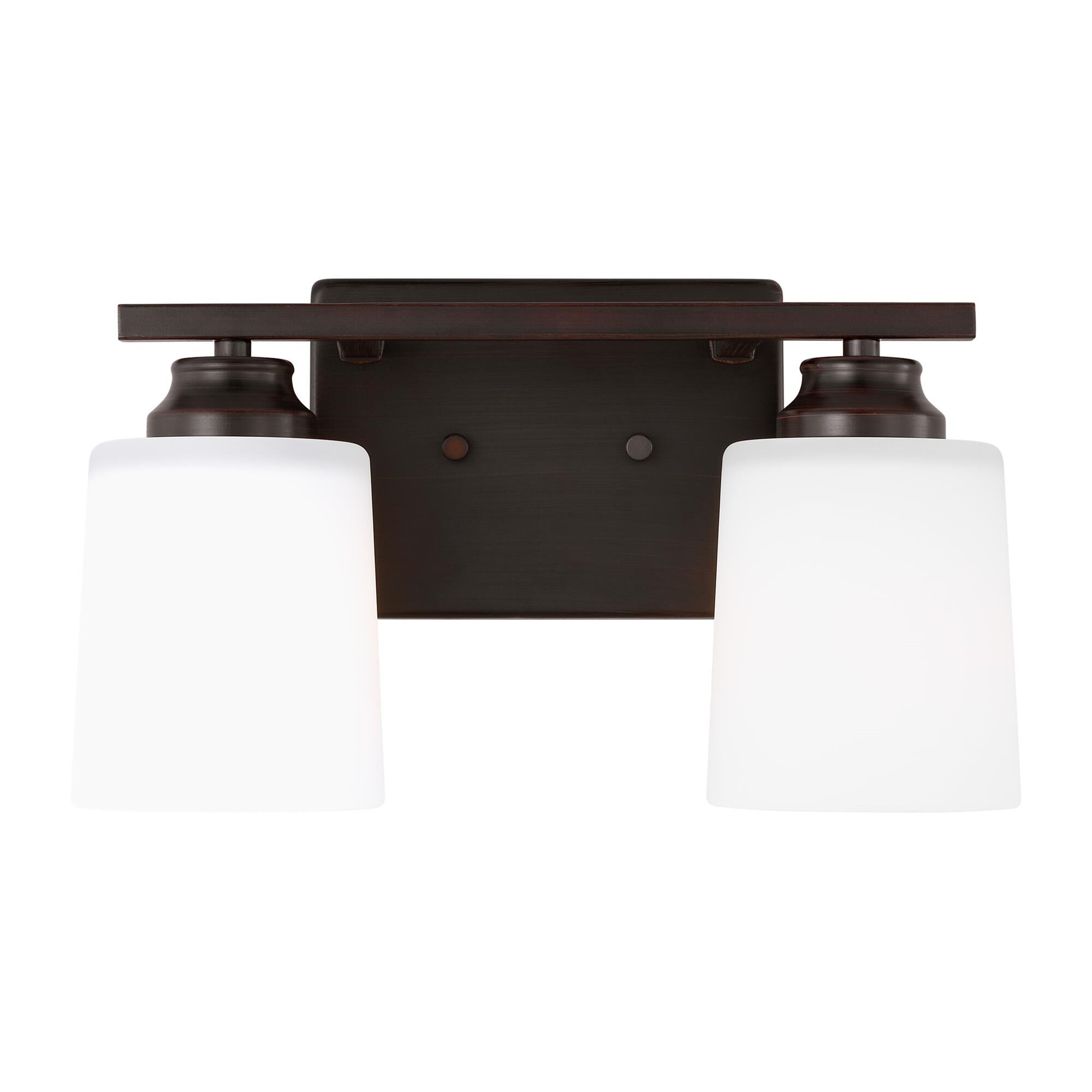 Shown in Bronze finish and Etched / White Inside Glass shade