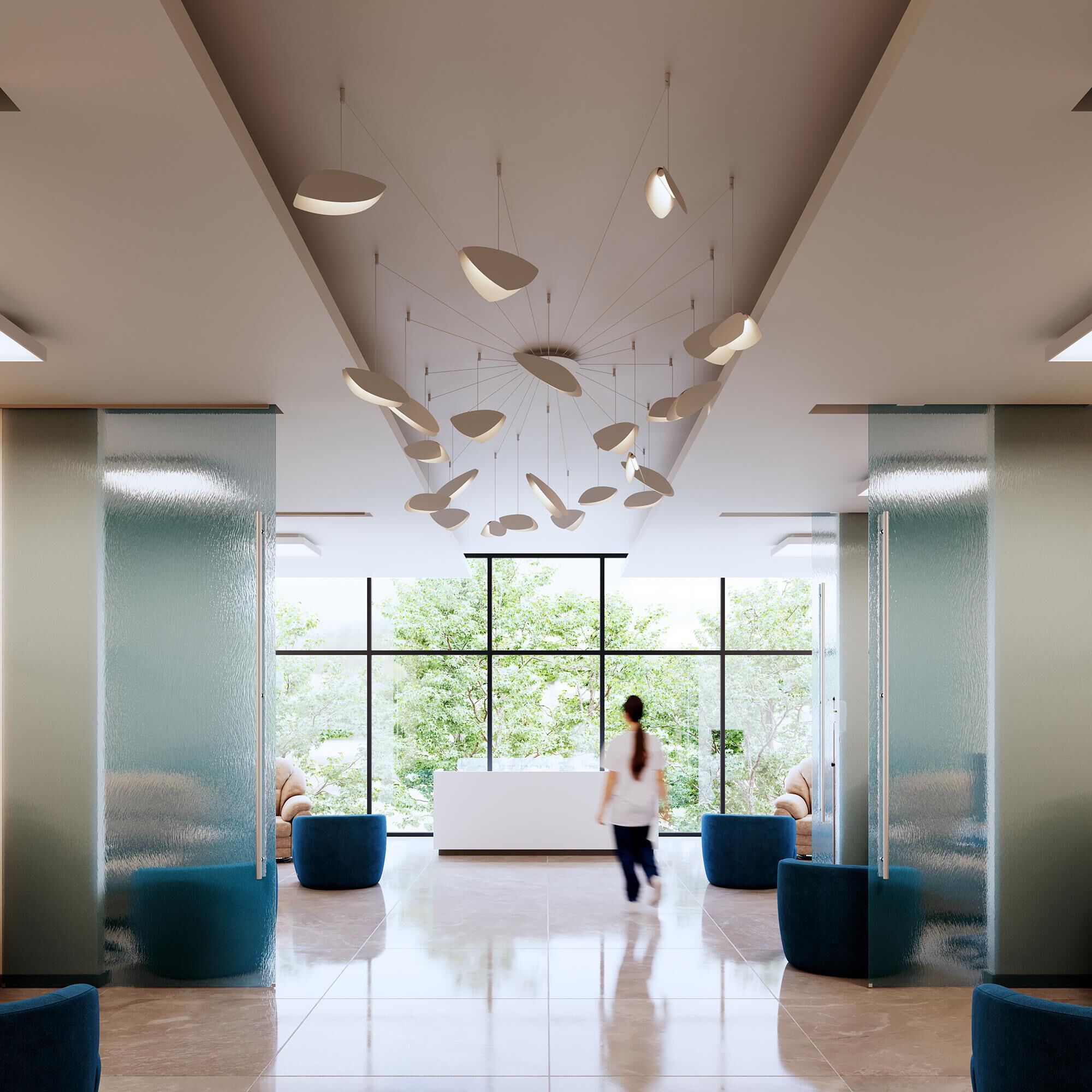 Papillons Multi Light Pendant by SONNEMAN