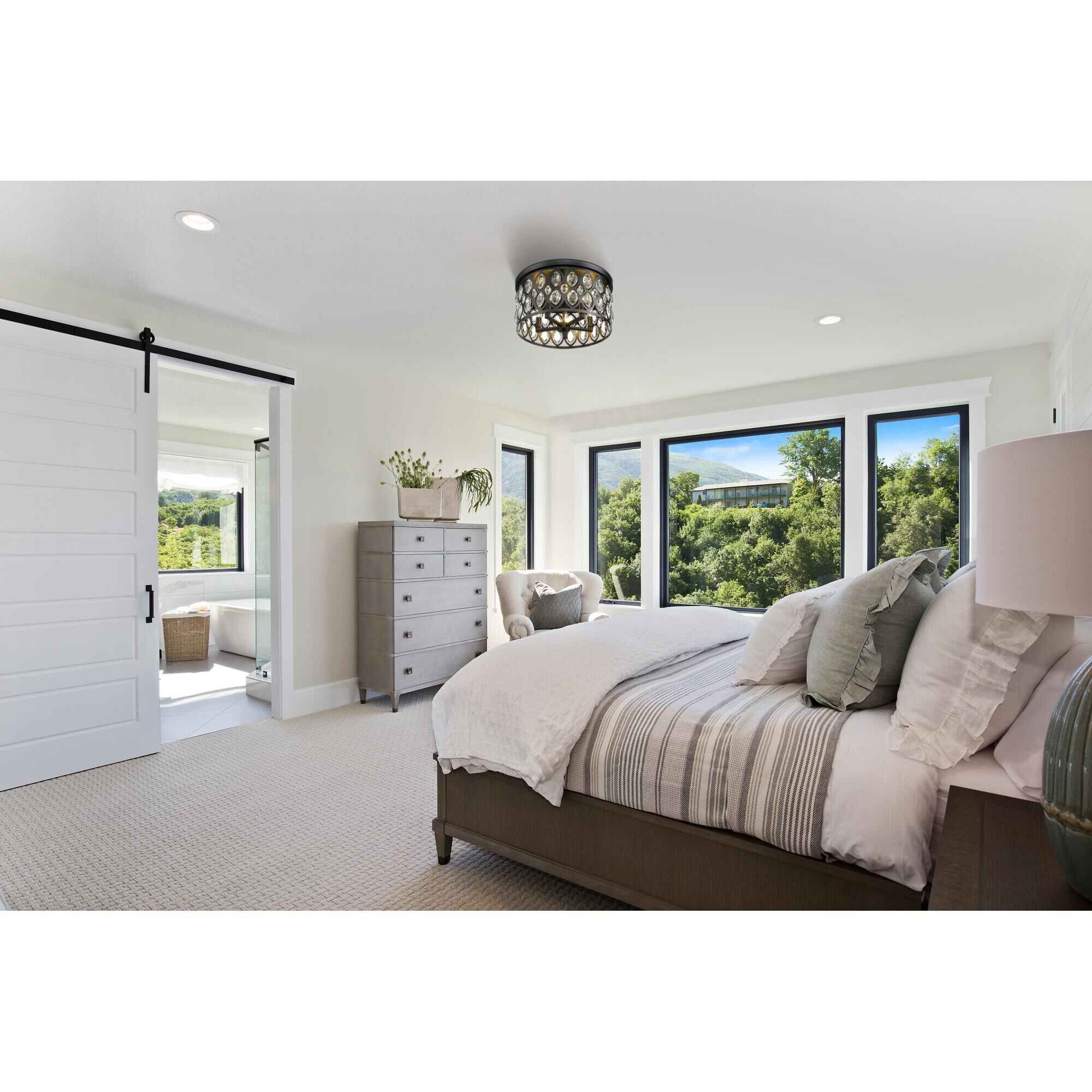 Dealey 18 Inch 5 Light Flush Mount by Z-Lite