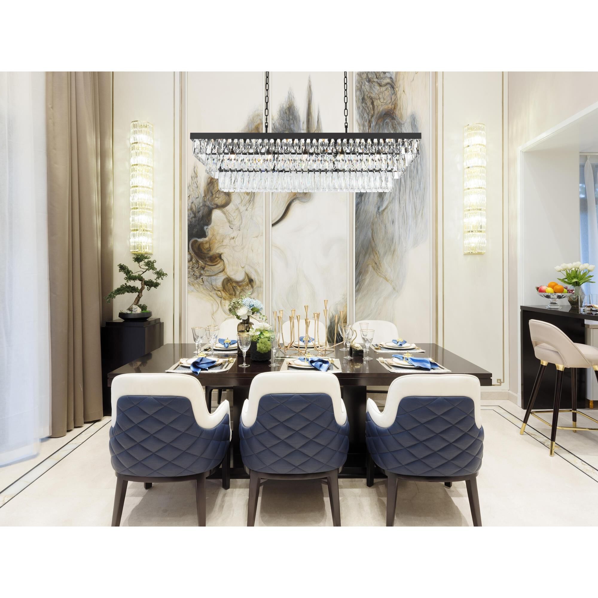 Josephine 48 Inch Linear Suspension Light by Elegant Lighting