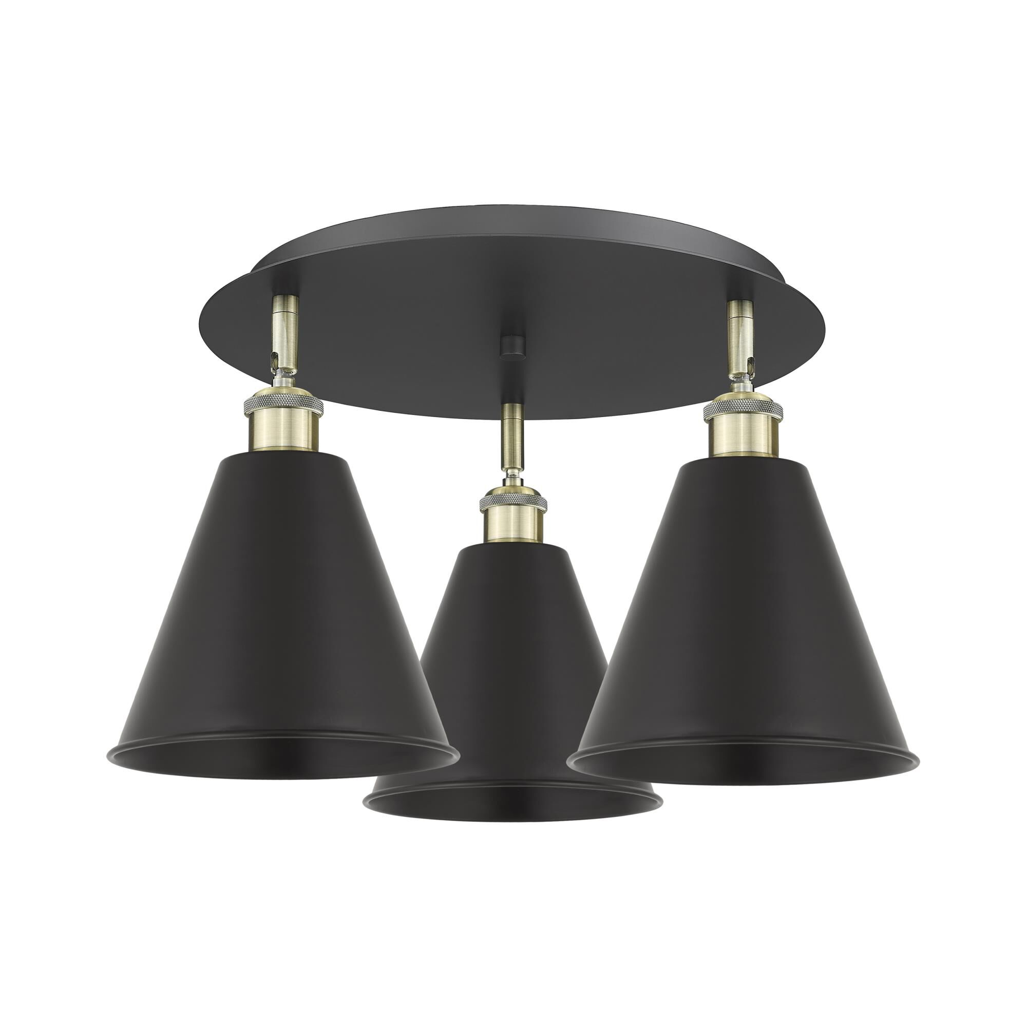 Bruno Marashlian Ballston Cone 20 Inch Flush Mount by Innovations Lighting
