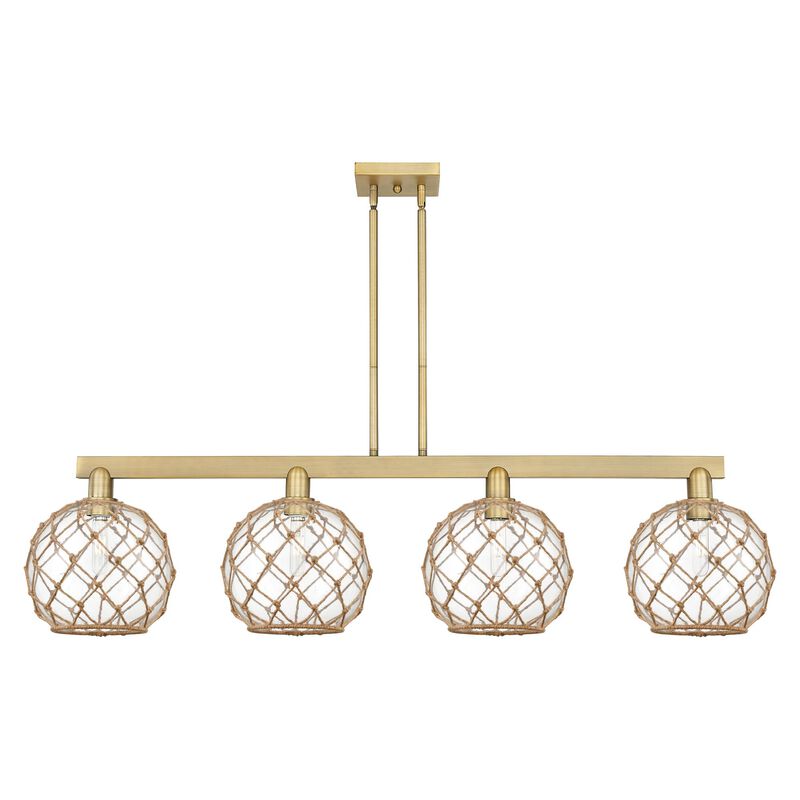 Bruno Marashlian Farmhouse Rope 53 Inch Linear Suspension Light by Innovations Lighting