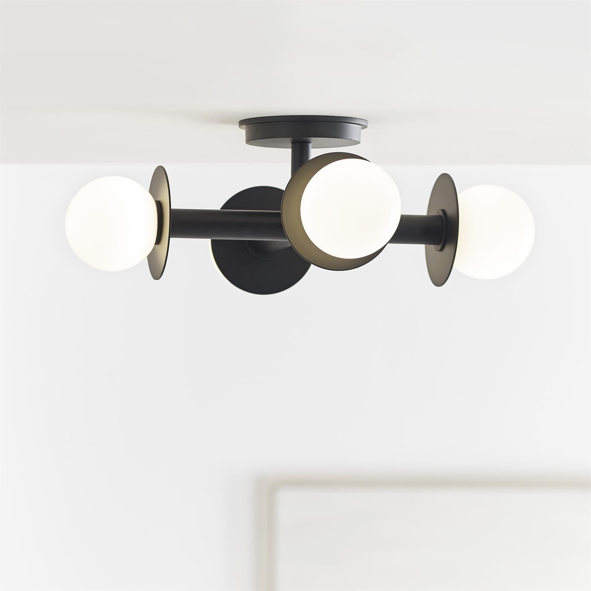 Kelly Wearstler Nodes 18 Inch 4 Light Semi Flush Mount,