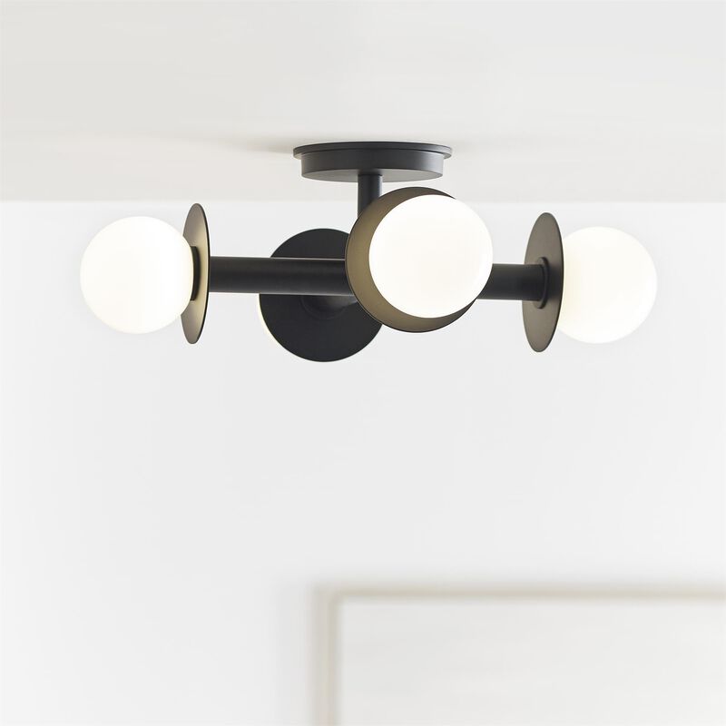 Kelly Wearstler Nodes 18 Inch 4 Light Semi Flush Mount by Visual Comfort Studio