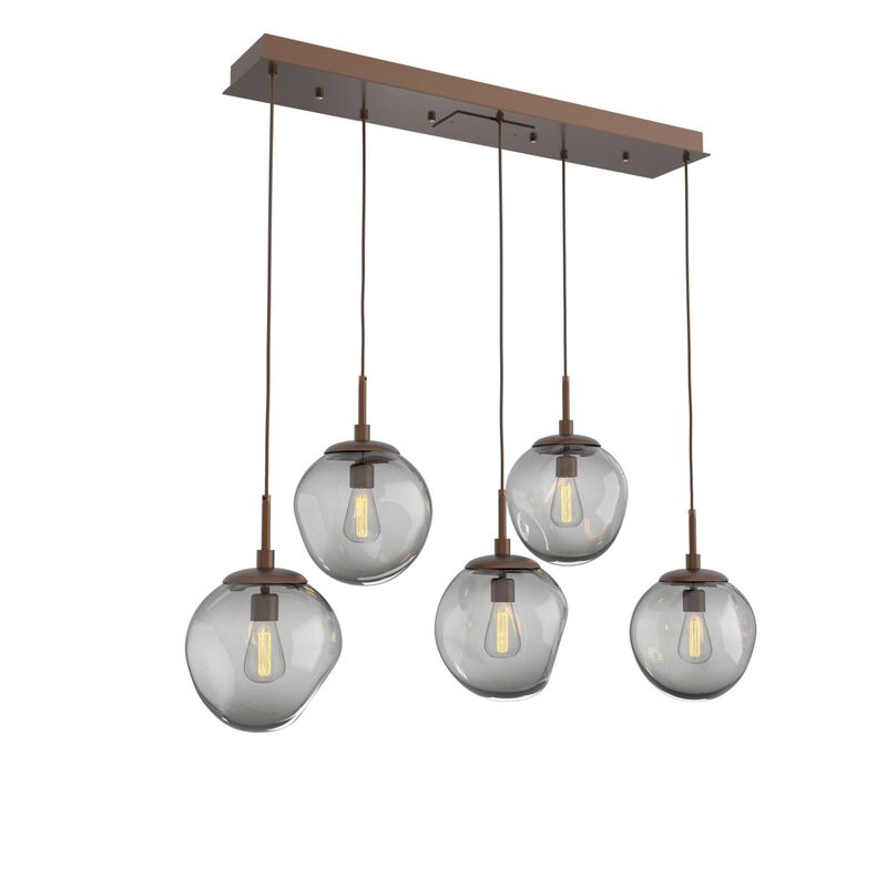 Levi Wilson Nebula 42 Inch 5 Light Linear Suspension Light by Hammerton Studio