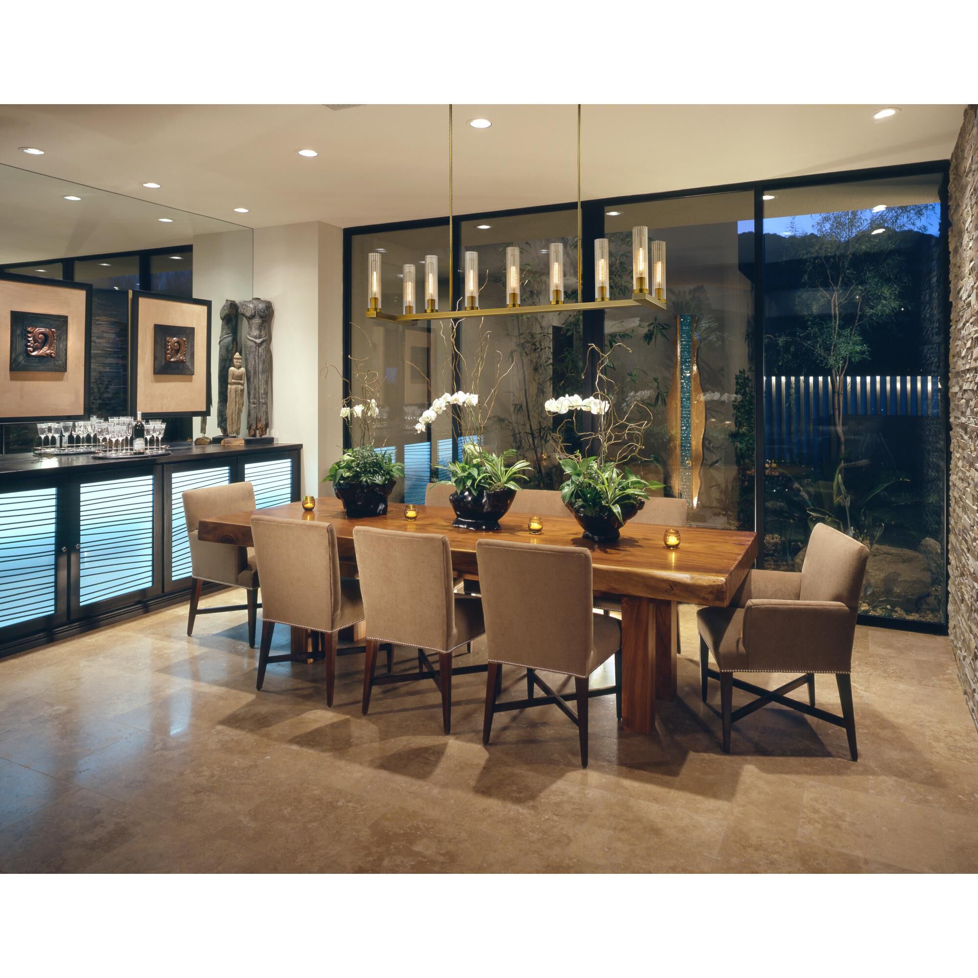 Beau 56 Inch 9 Light Linear Suspension Light by Z-Lite