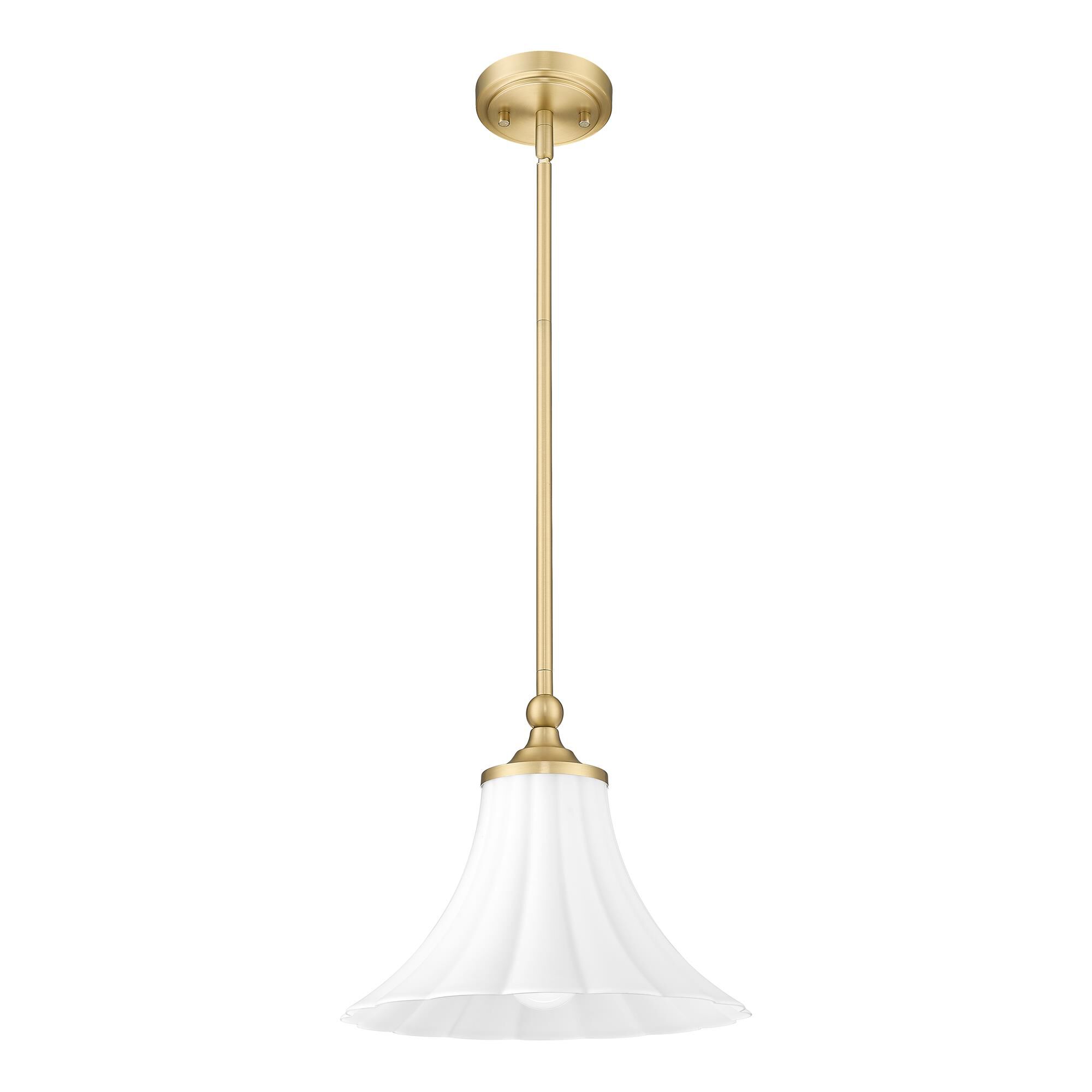 Shown in Modern Gold finish and Opal Etched glass