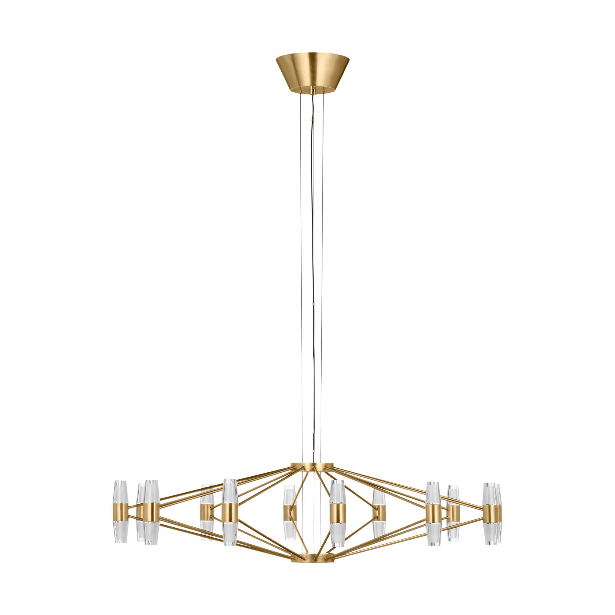 Sean Lavin Lassell 36 Inch 24 Light Chandelier by Visual Comfort Modern Collection