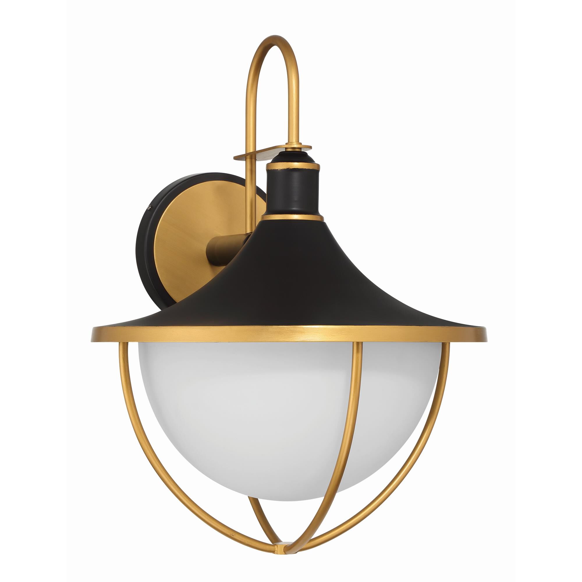 Shown in Matte Black and Textured Gold finish