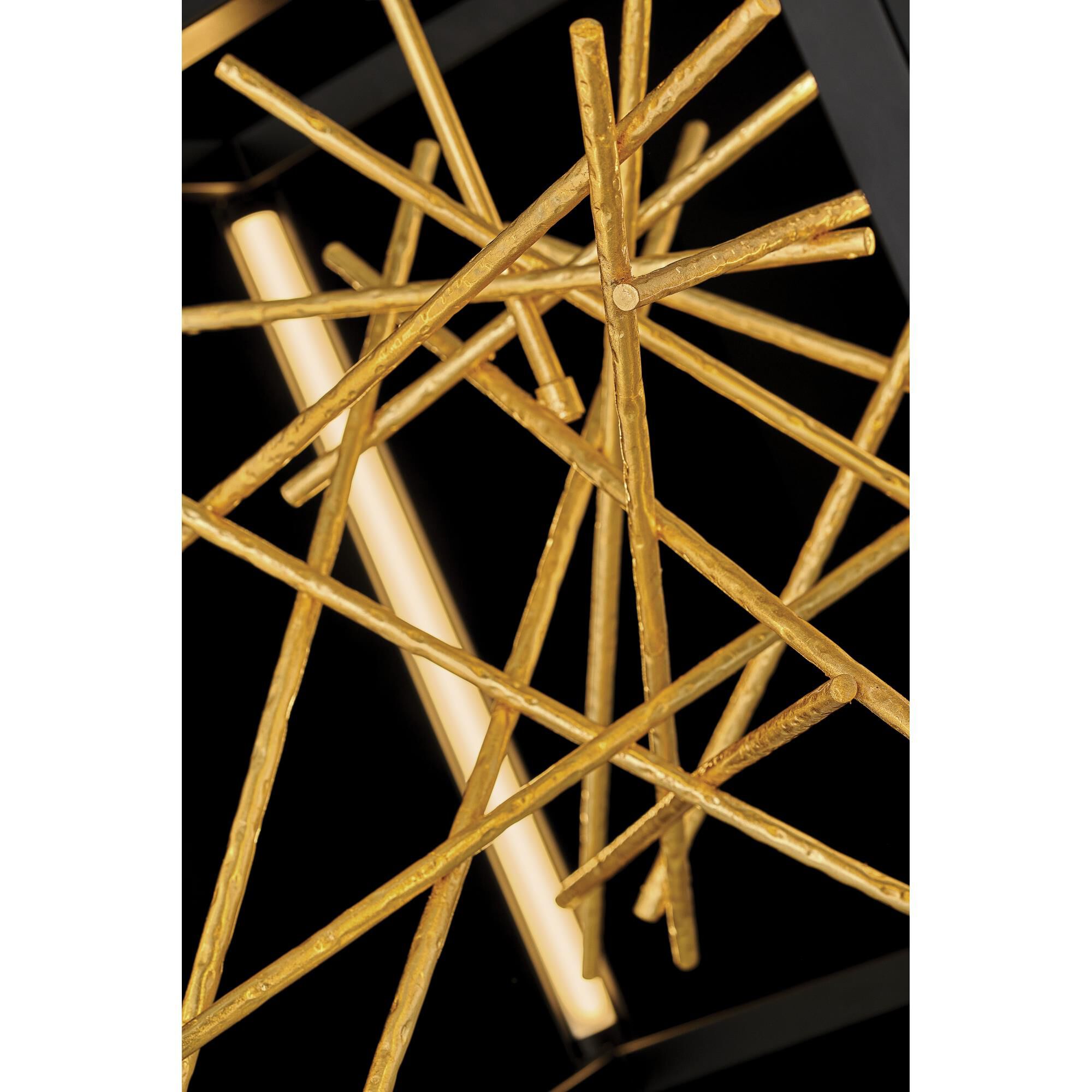 Shown in Black finish and Gilded Gold accent