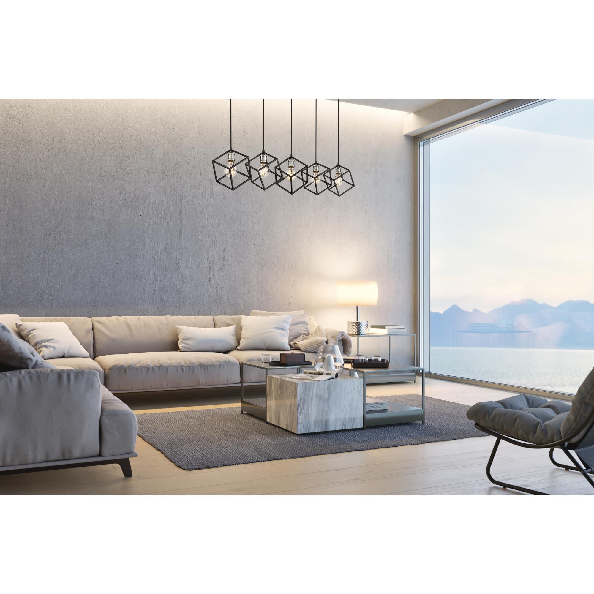 Vertical 20 Inch 5 Light Mini Chandelier by Z-Lite