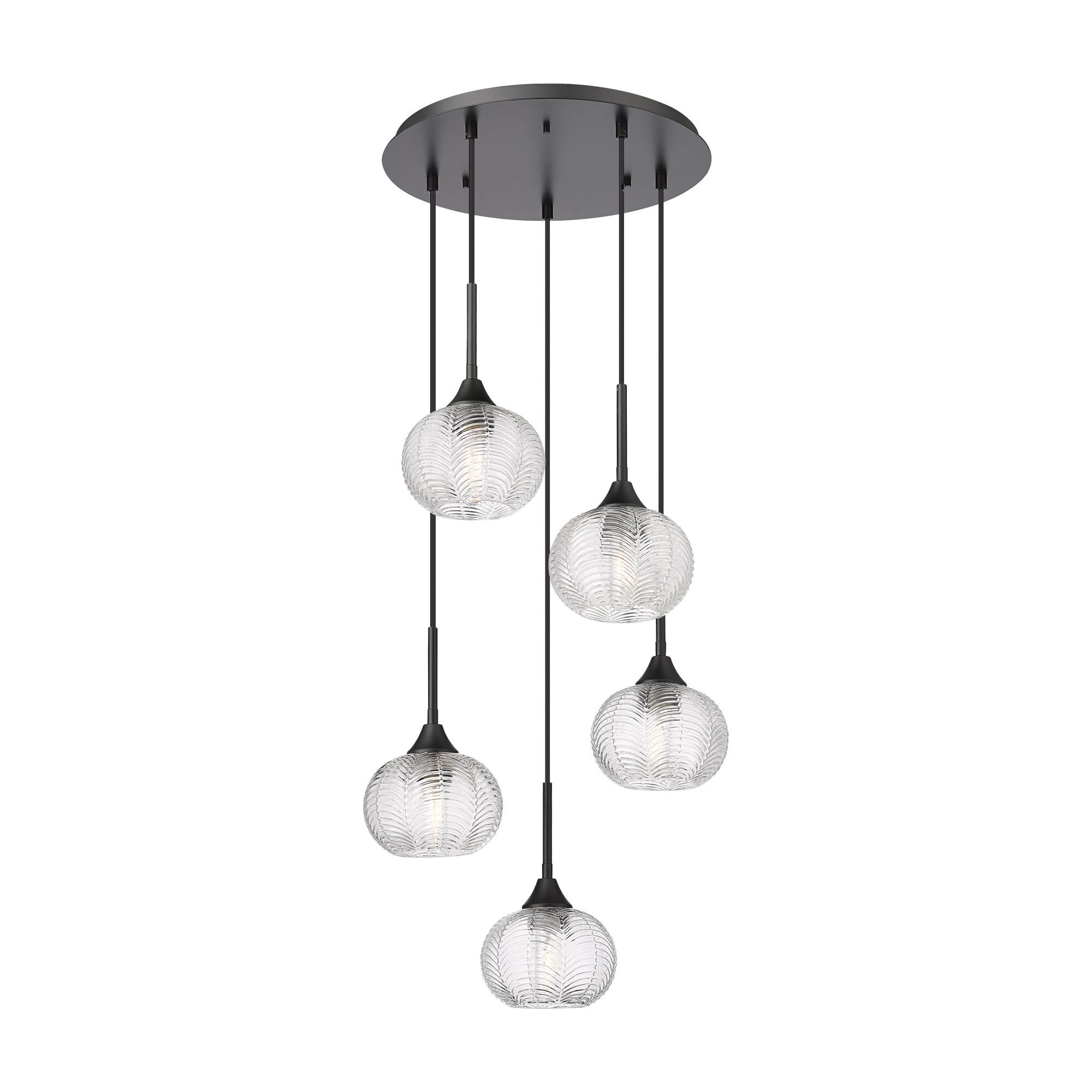 Shown in Matte Black finish and Clear shade