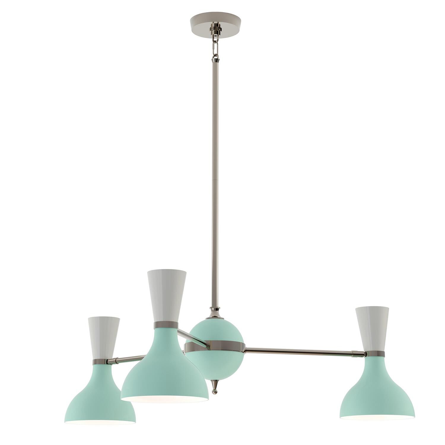 Shown in Polished Nickel Mint finish and Mint and Lily shade