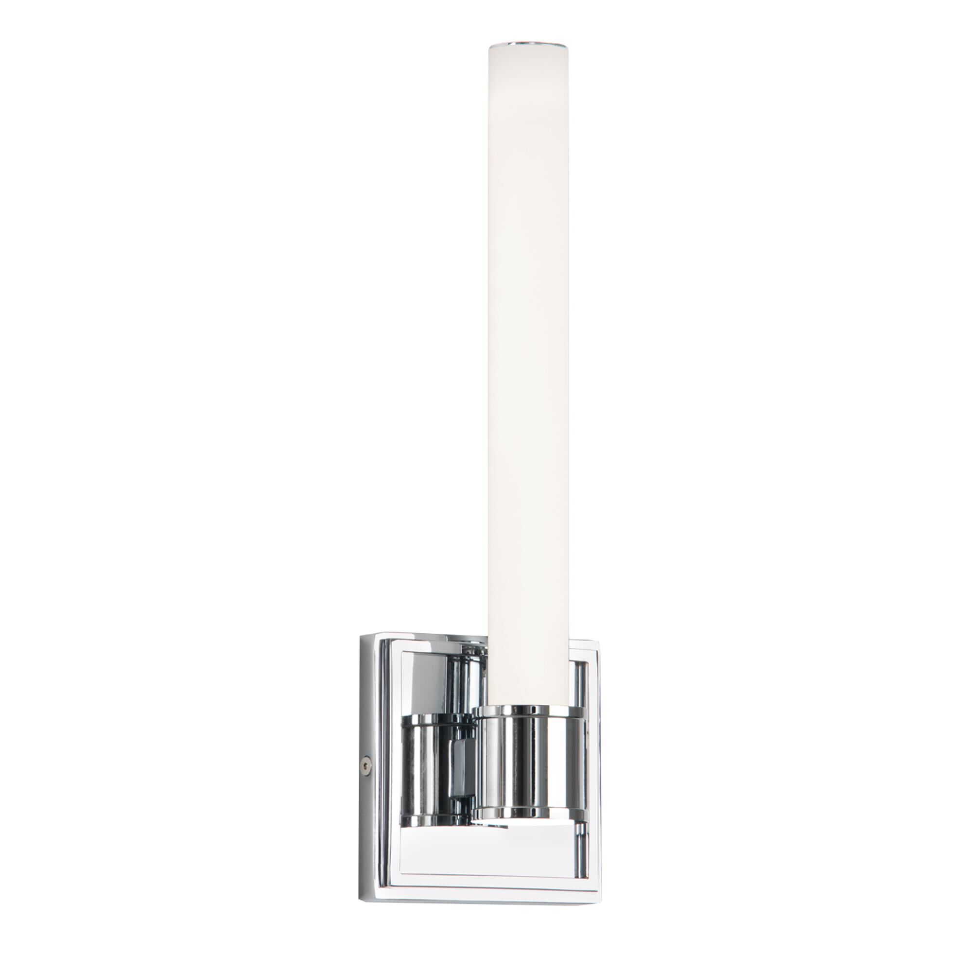 Shown in Chrome finish and Opal glass