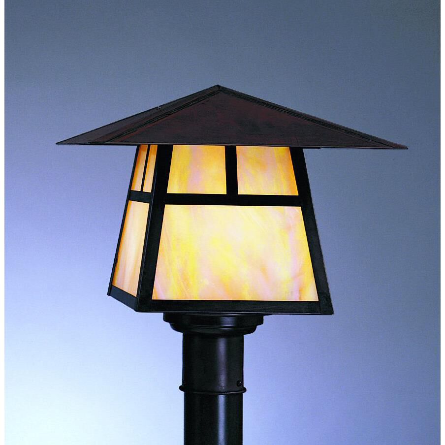 Carmel 9 Inch Tall 1 Light Outdoor Post Lamp by Arroyo Craftsman