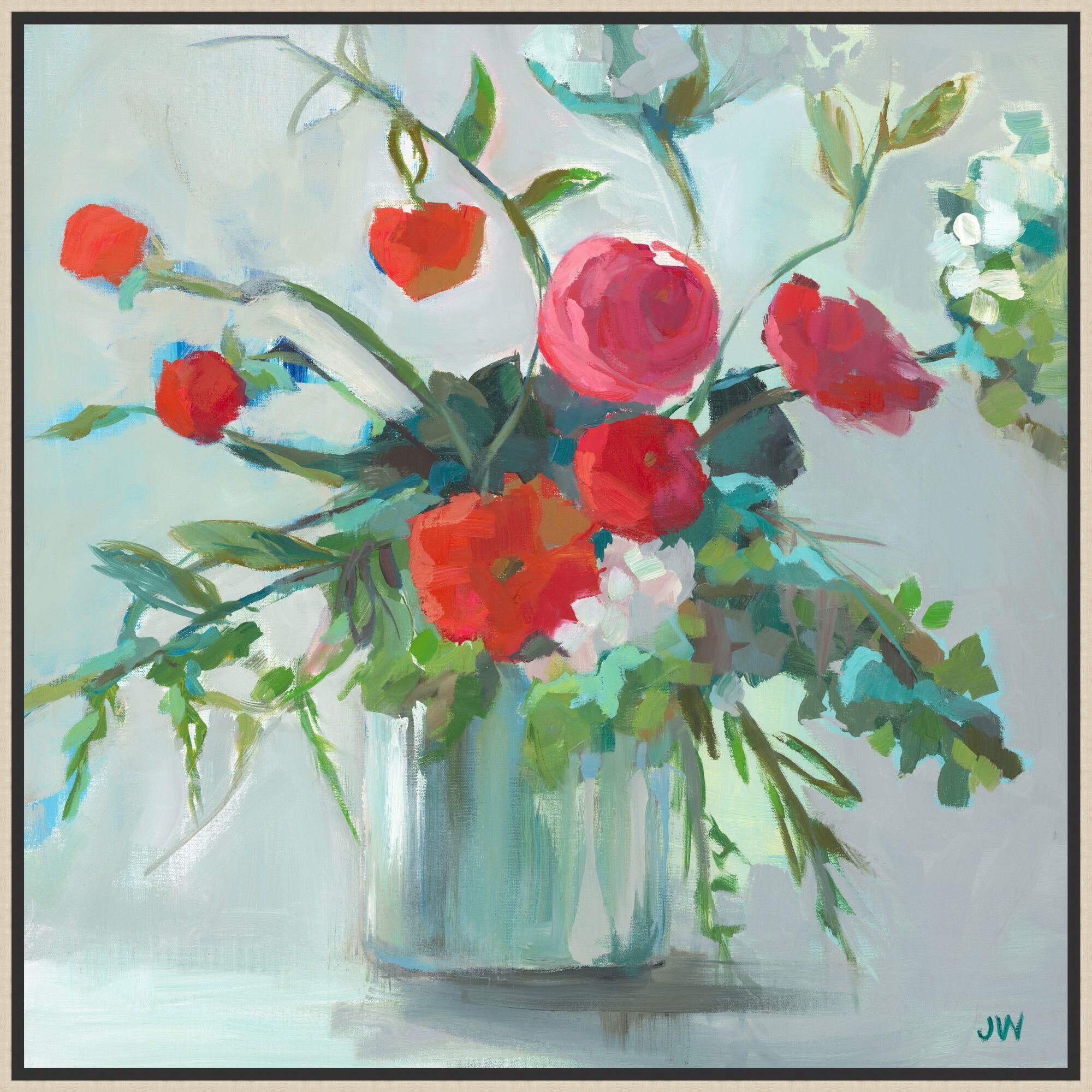 Jenny Westenhofer Red Ranunculus Print by LEVEL57