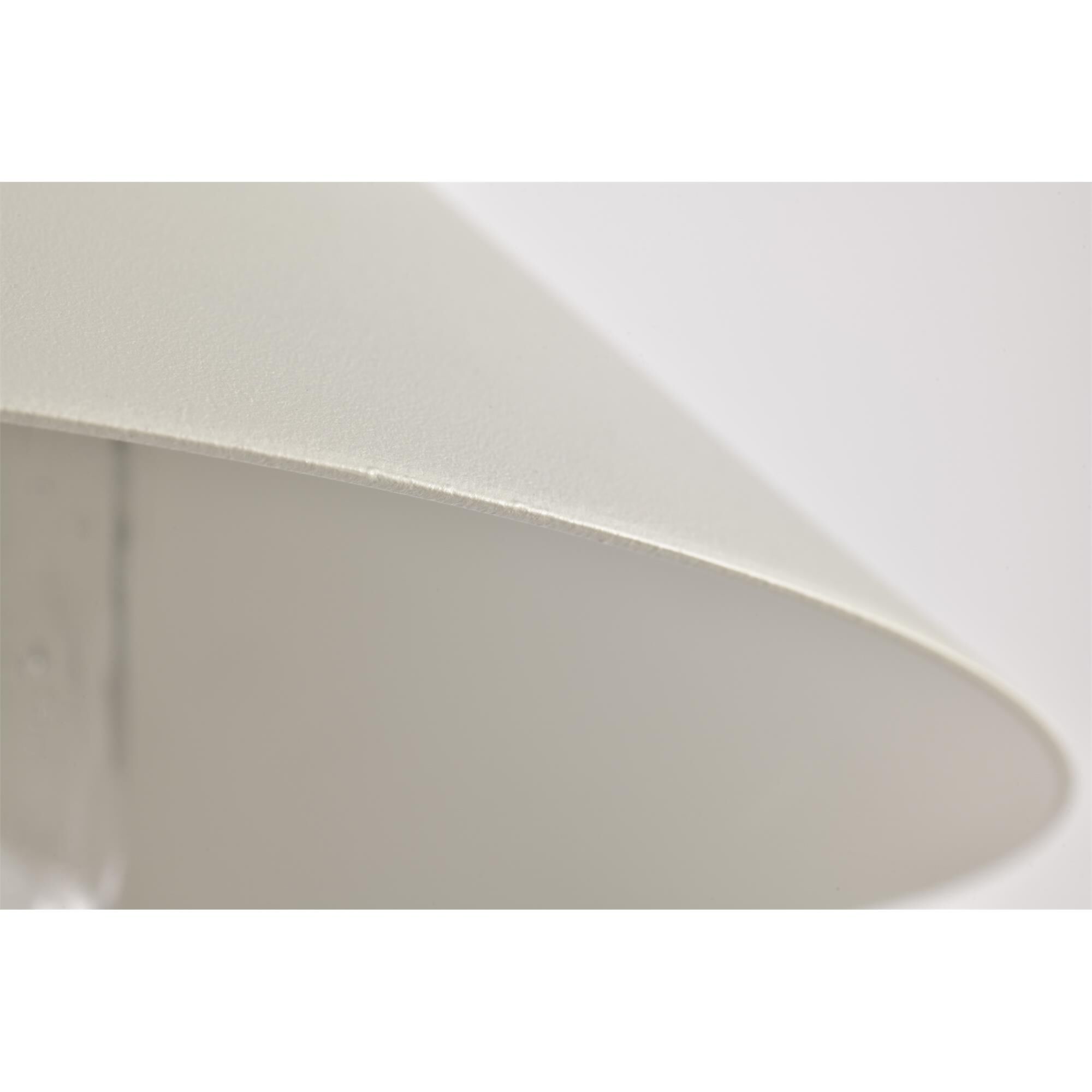 Shown in White finish and Clear Seeded glass