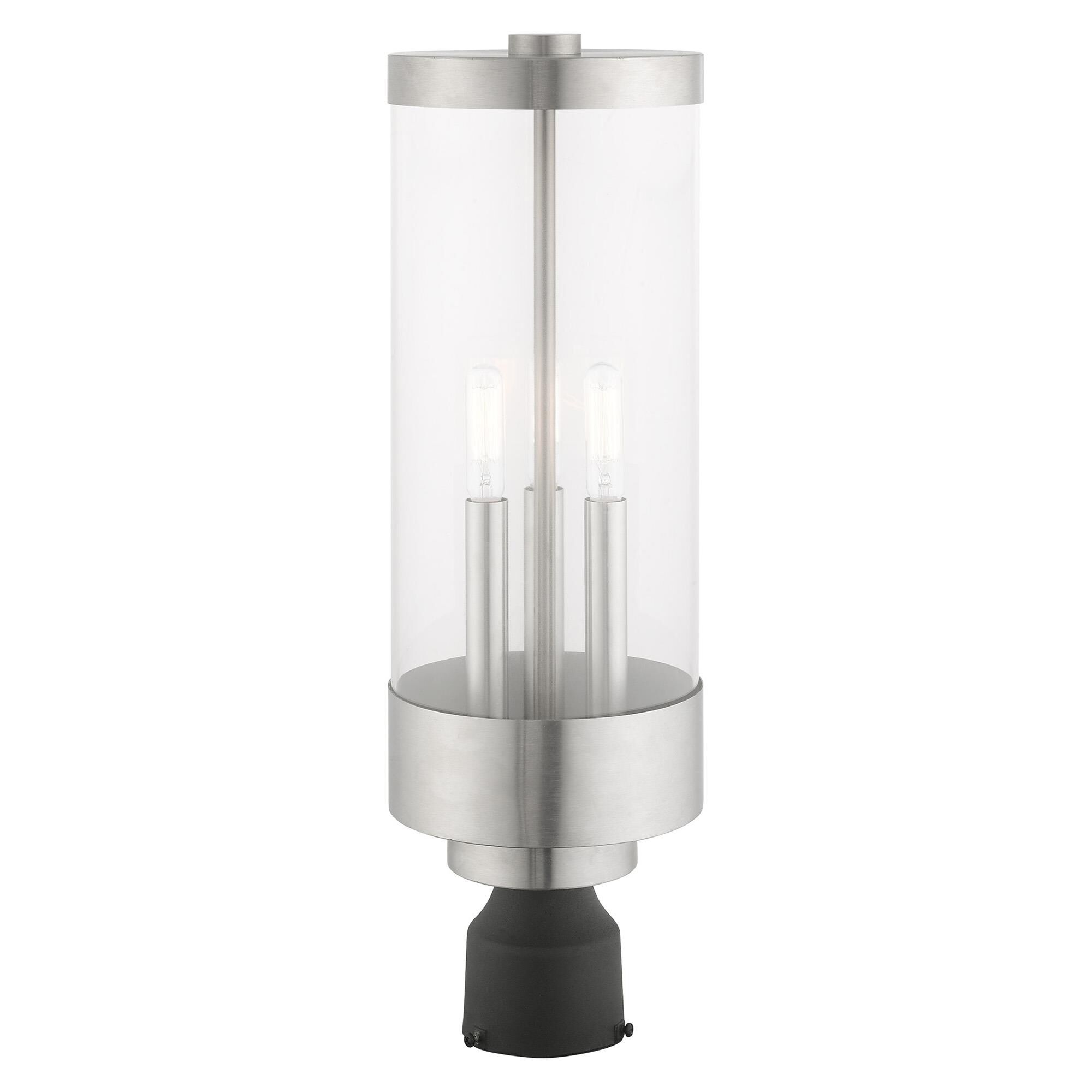 Hillcrest 20 Inch Tall 3 Light Outdoor Post Lamp by Livex Lighting