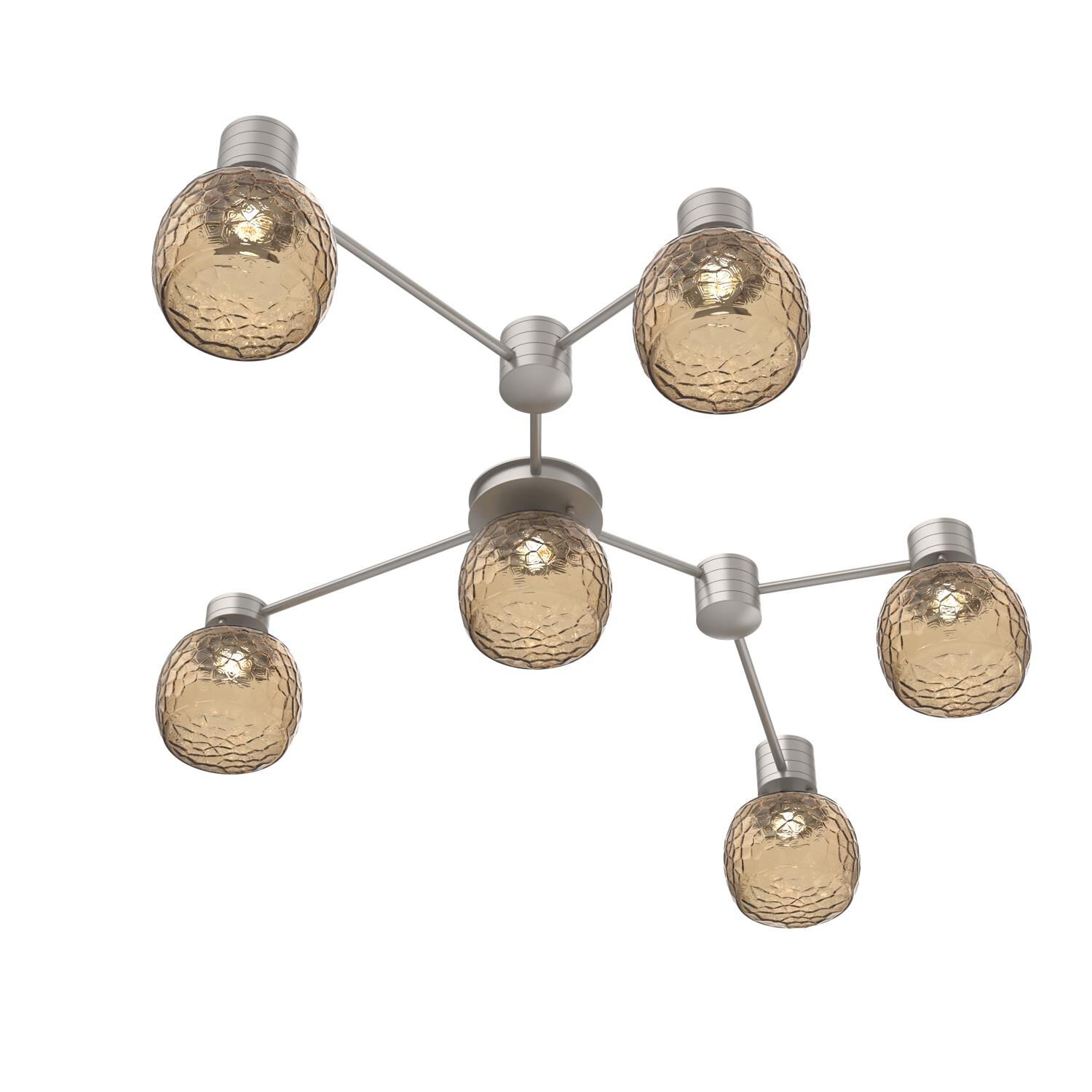 Levi Wilson Vessel 37 Inch Semi Flush Mount by Hammerton Studio