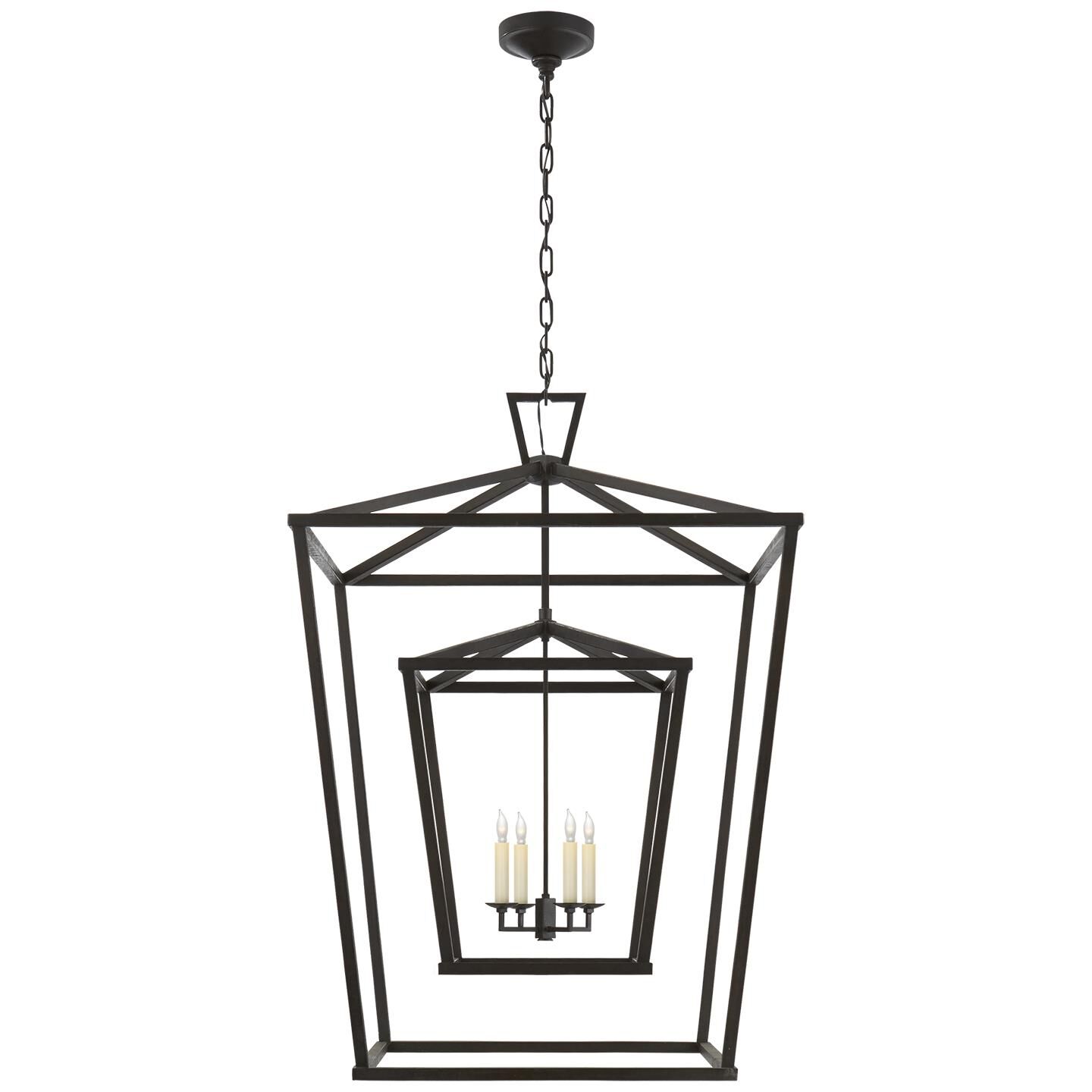 Chapman & Myers Darlana 29 Inch Cage Pendant by Visual Comfort Signature Collection