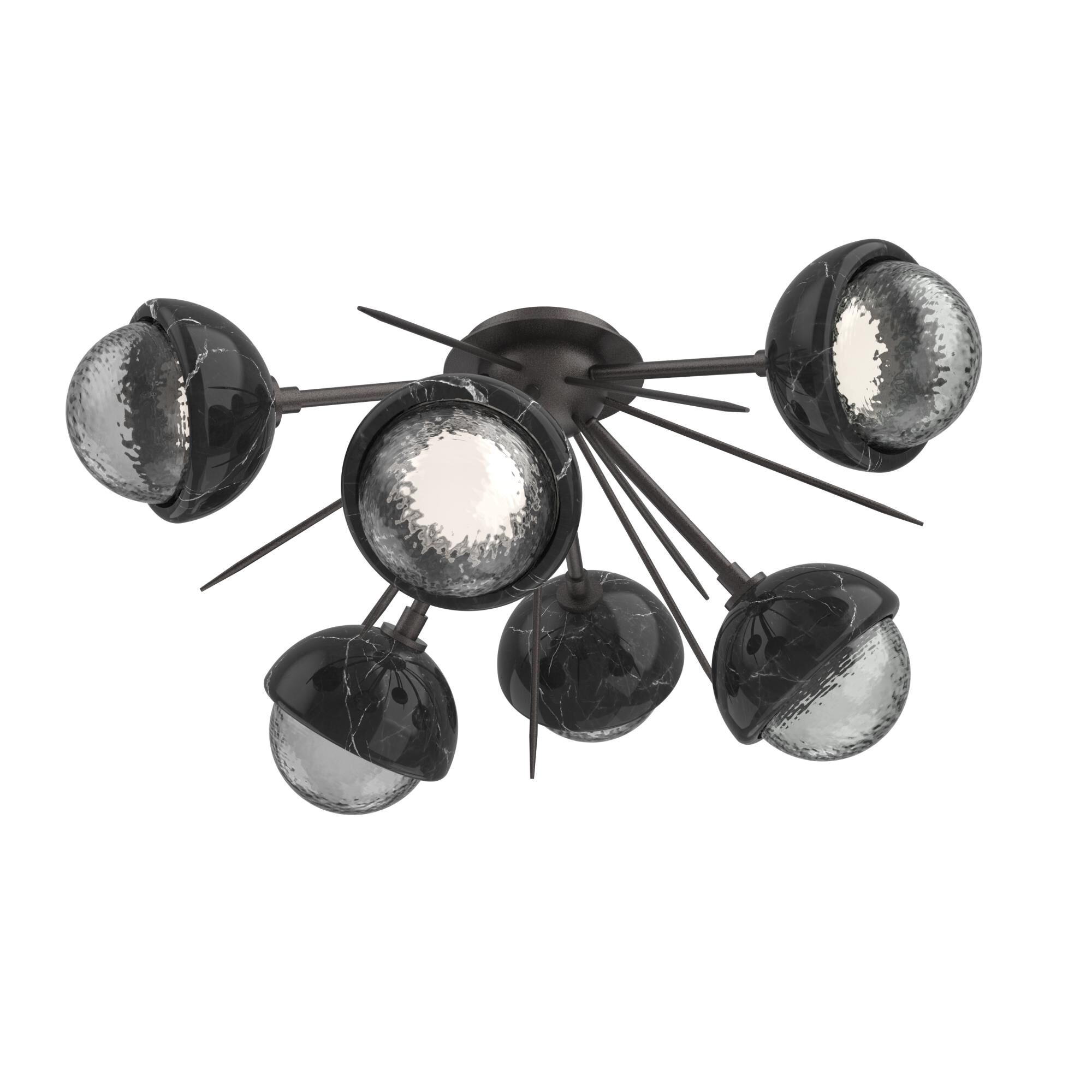 Shown in Graphite finish and Smoke glass and Black Marble accent