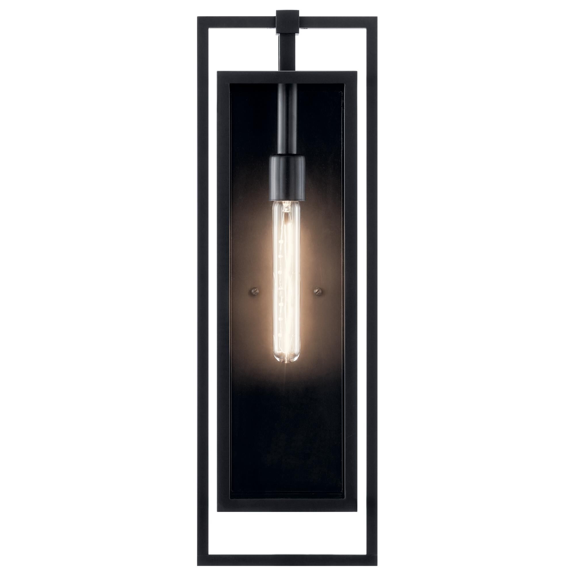 Shown in Black finish and Clear glass