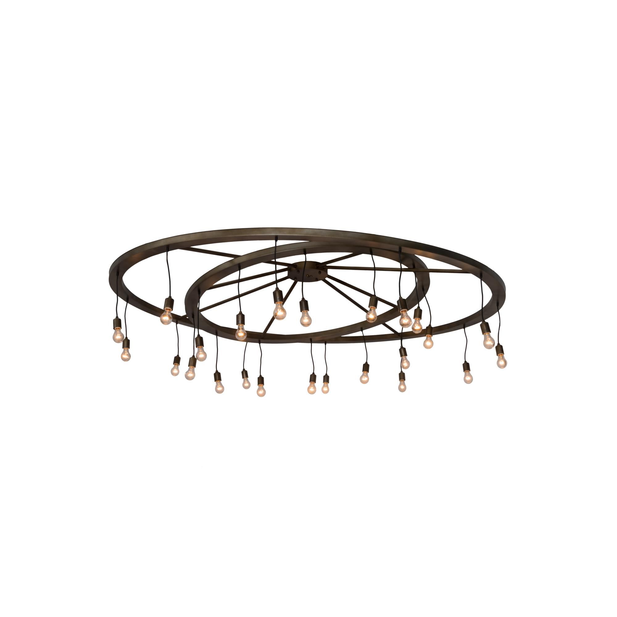 95 Inch 24 Light Semi Flush Mount by Meyda Lighting