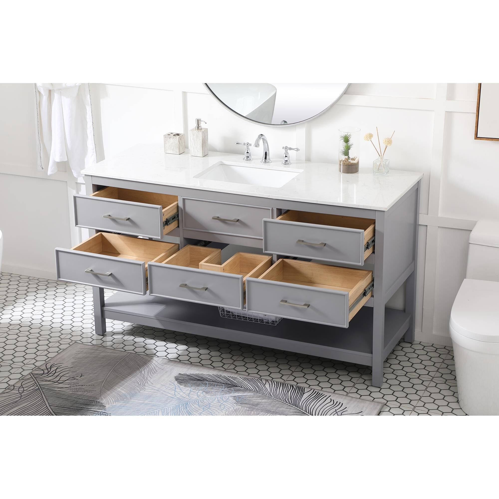 Shown in Gray finish