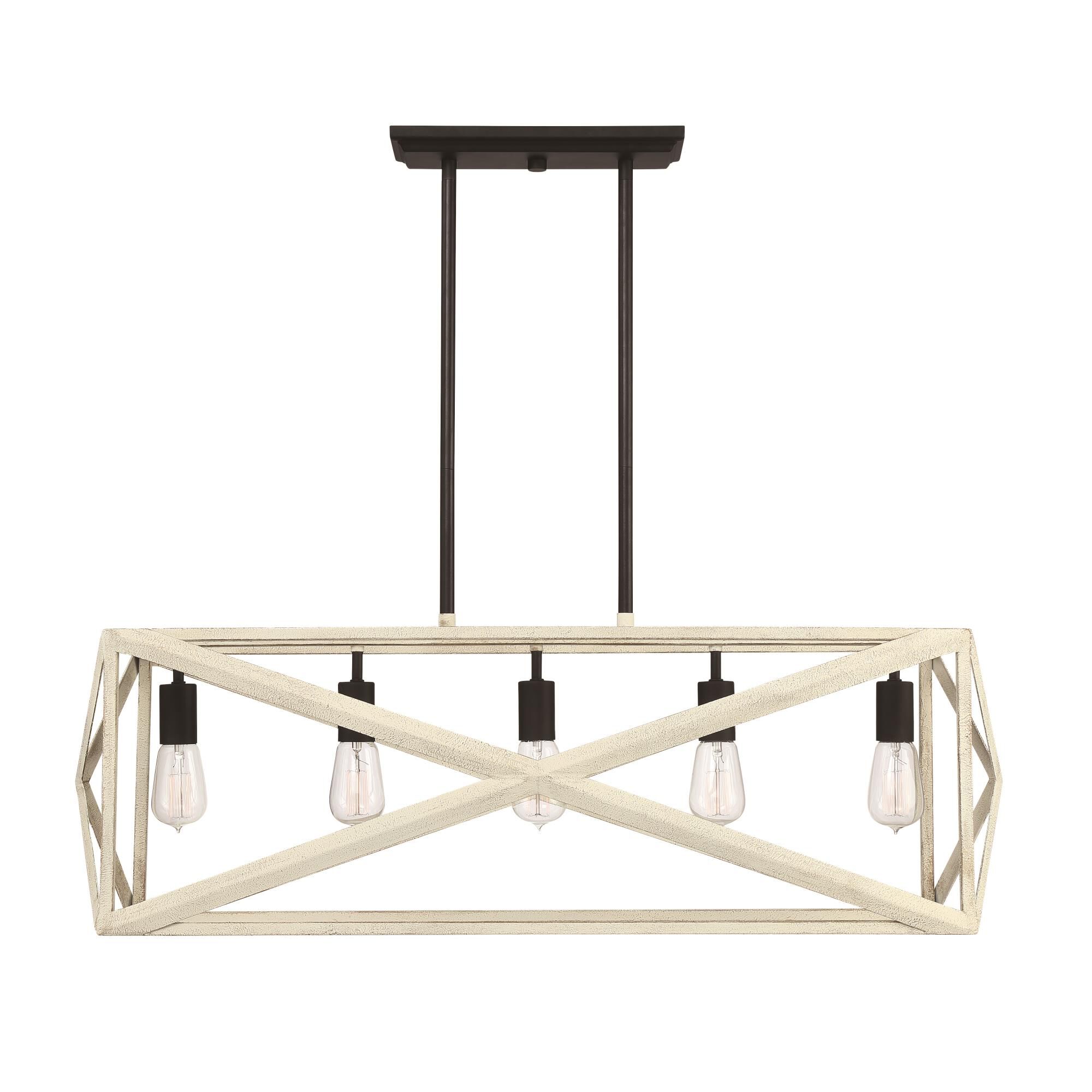 Shown in Cottage White/Espresso finish