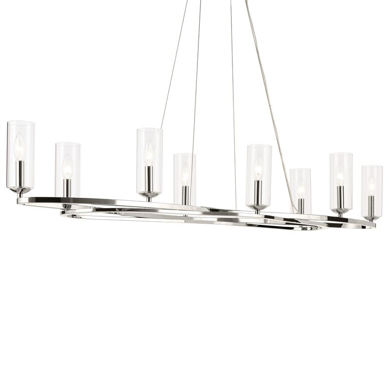 Harpin Medium Linear Chandelier by Kichler