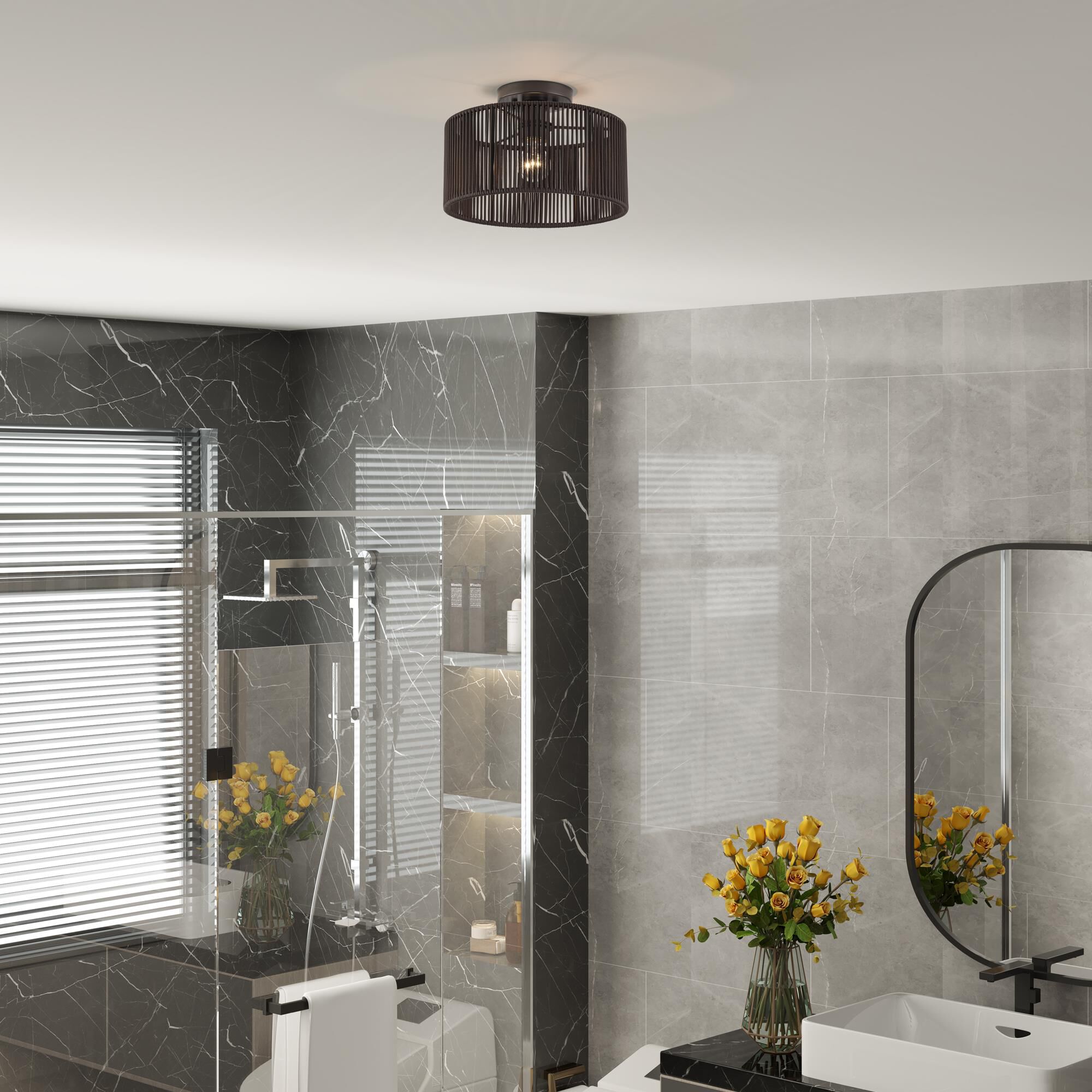 Acordia 12 Inch Semi Flush Mount by Livex Lighting