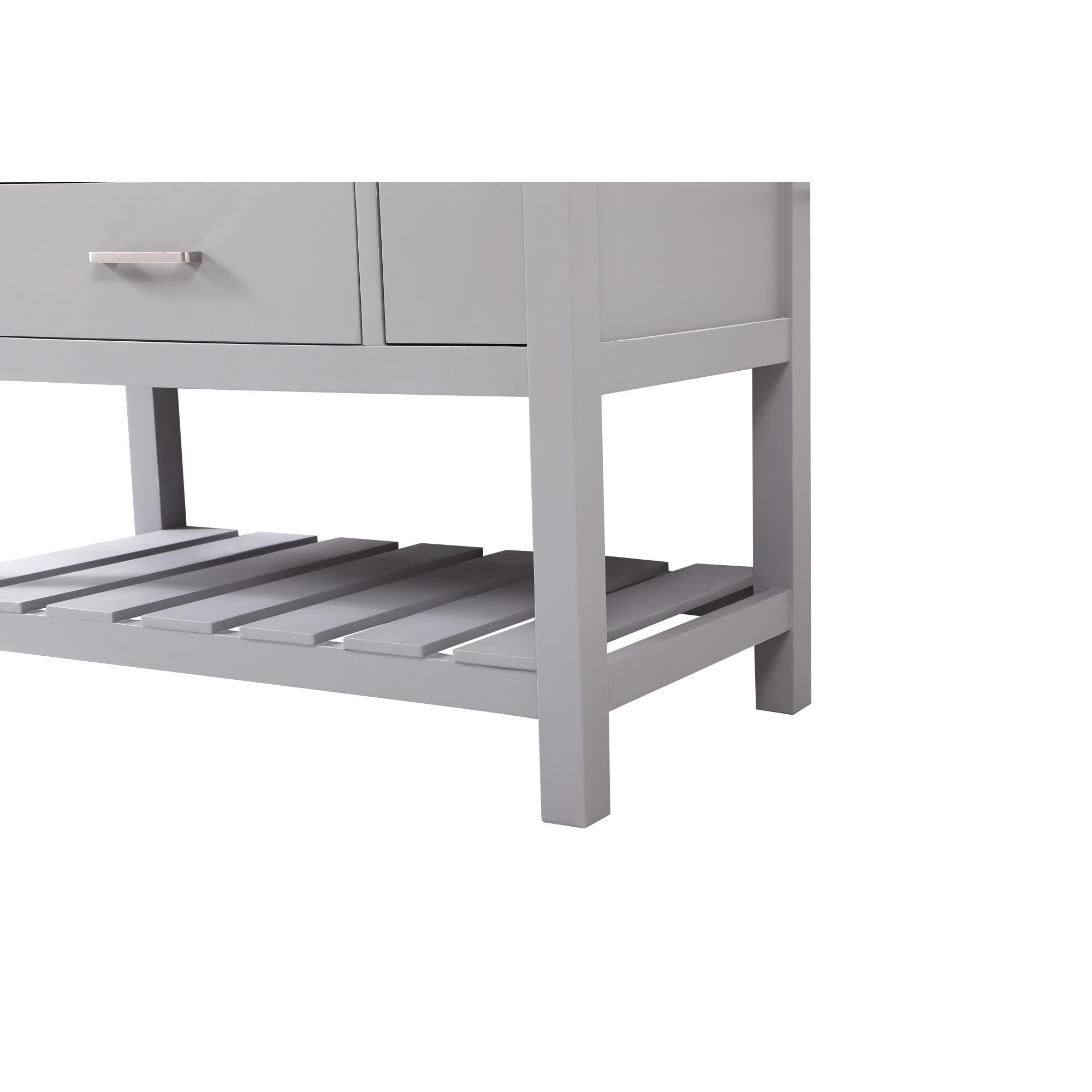 Shown in Grey finish and Without Backsplash accent