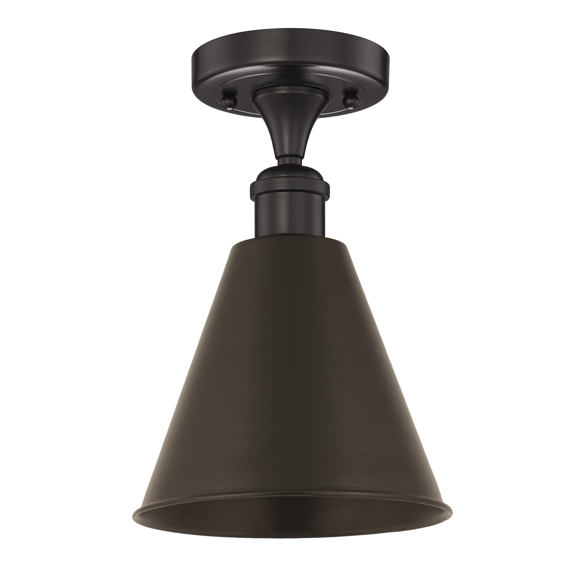 Bruno Marashlian Ballston Cone 8 Inch Semi Flush Mount by Innovations Lighting