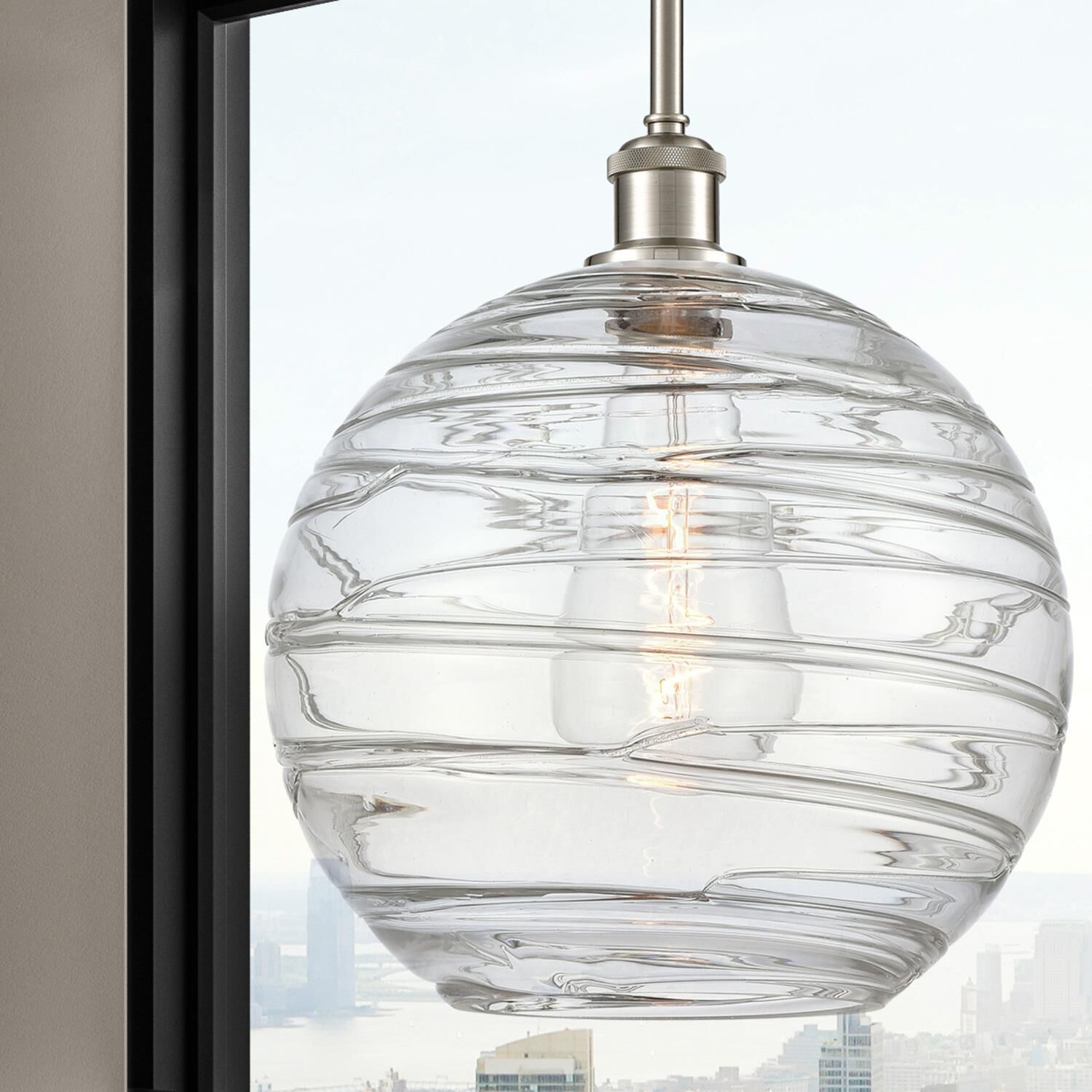 Bruno Marashlian Athens Deco Swirl 12 Inch Mini Pendant by Innovations Lighting