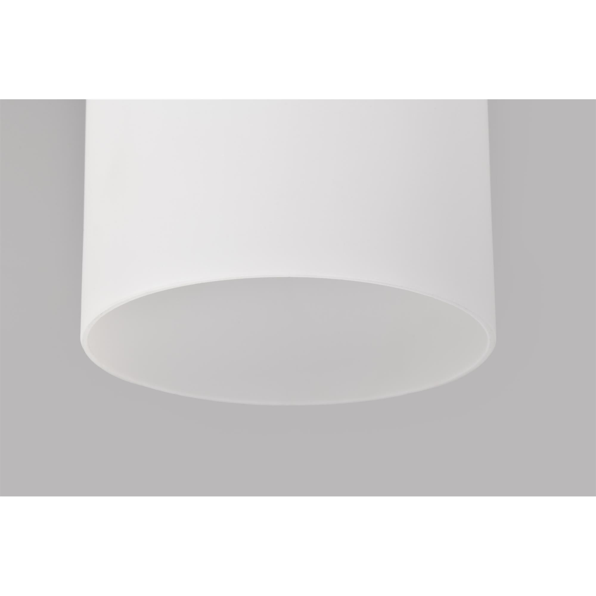 Shown in Matte Black finish and White Opal glass