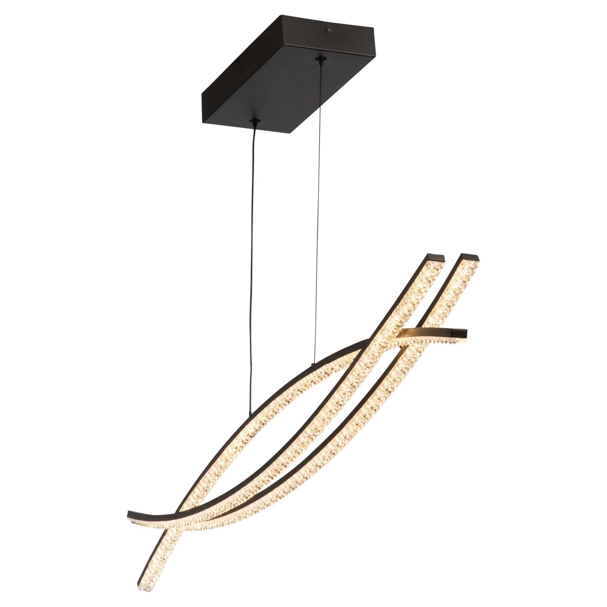 Shown in Black finish and - shade