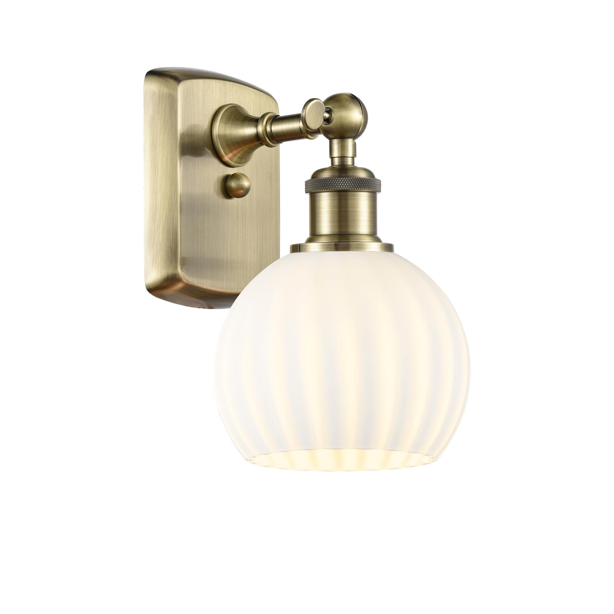 Bruno Marashlian White Venetian 6 Inch Wall Sconce by Innovations Lighting
