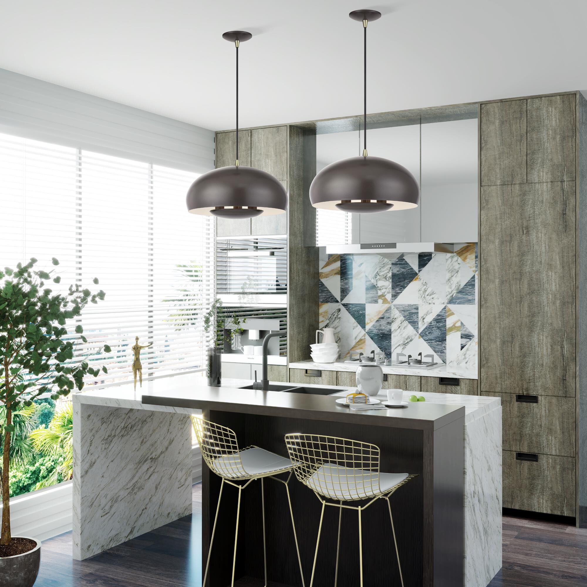 Domma 17 Inch Large Pendant by Livex Lighting