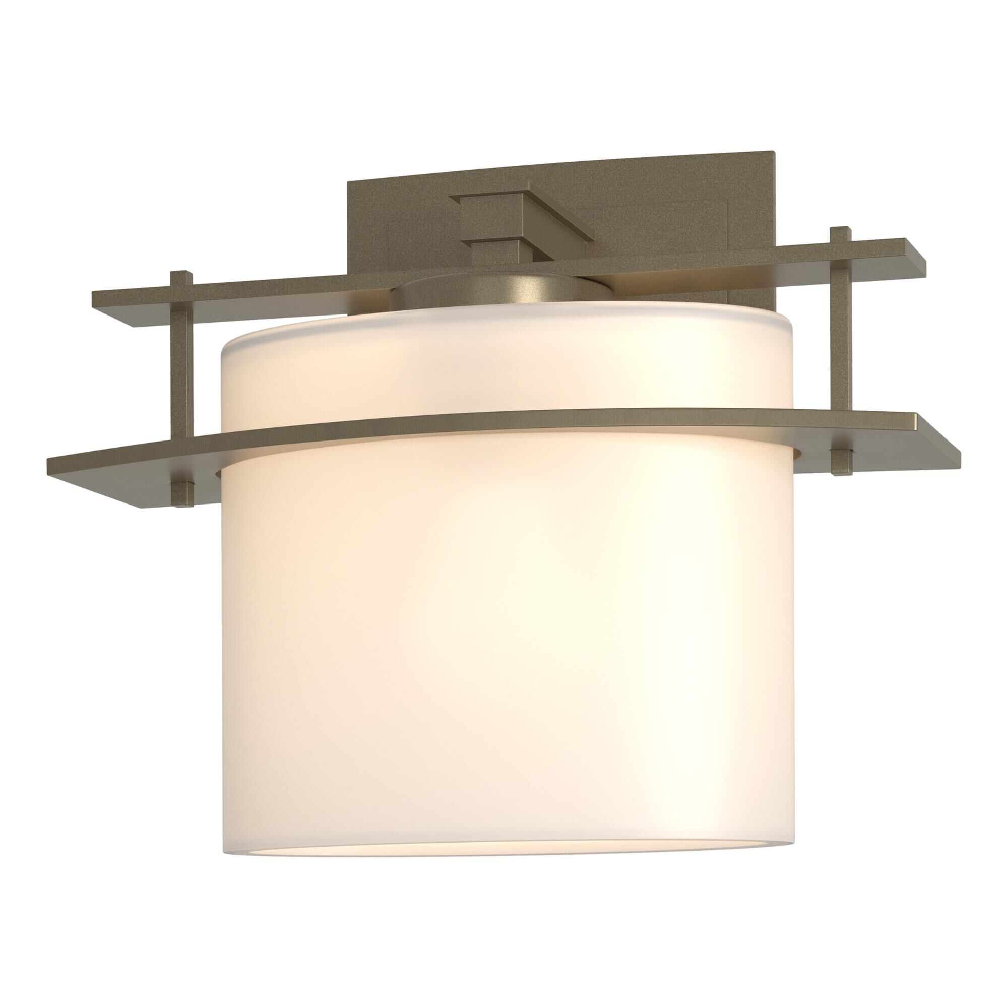 Shown in Soft Gold finish and Opal  glass