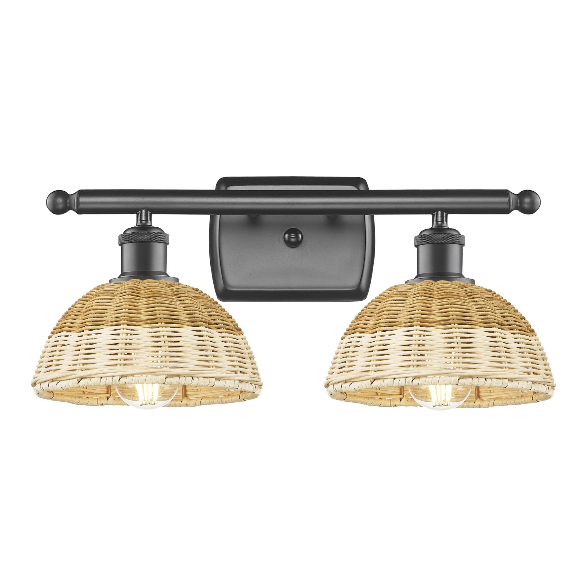 Shown in Oil Rubbed Bronze finish and Natural shade